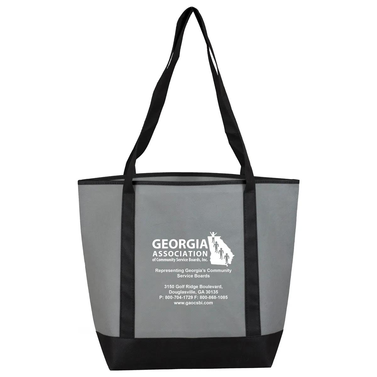 Convention Tote Bag Non-Woven Outside Pocket - 17.5 x 13.5 in - product view 4