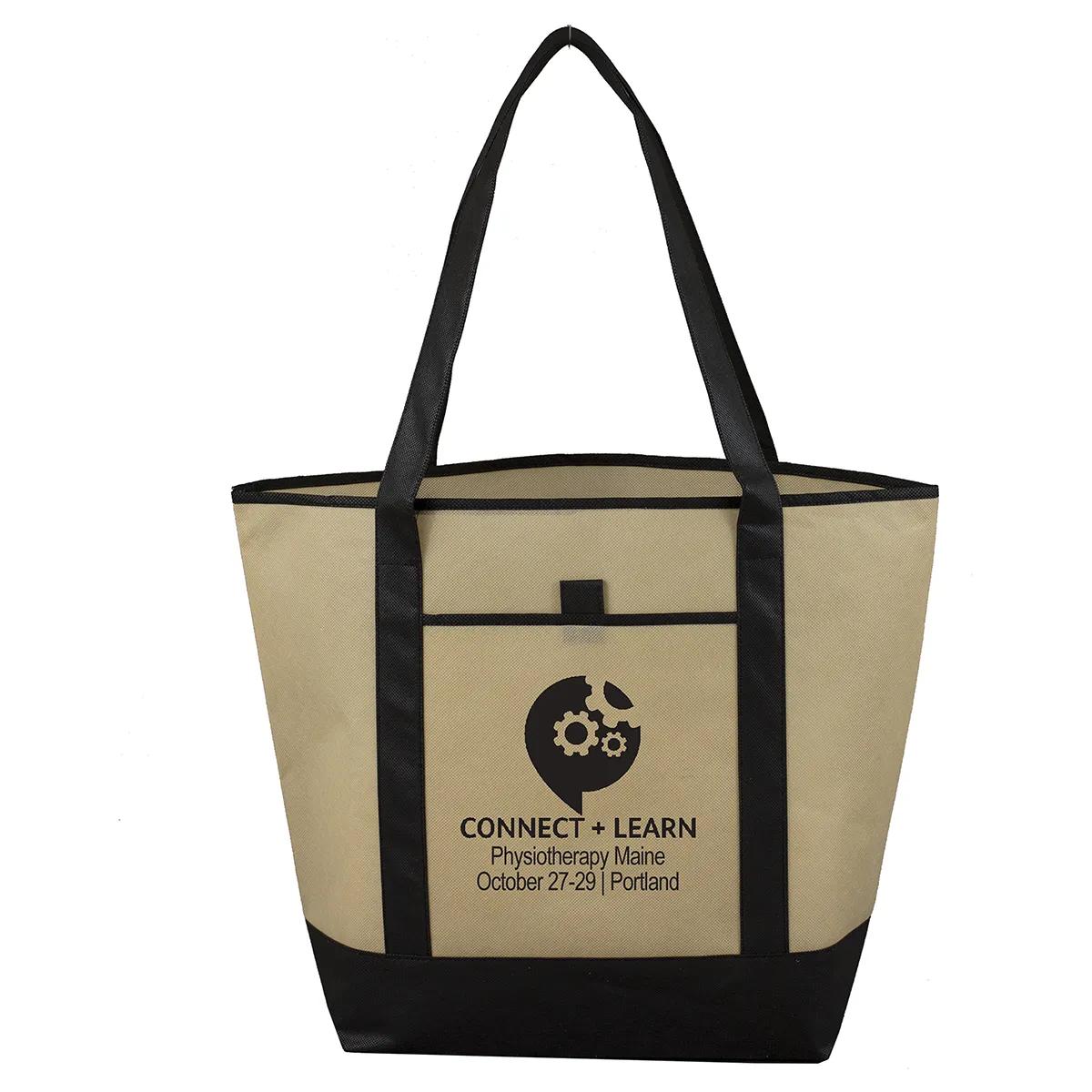 Convention Tote Bag Non-Woven Outside Pocket - 17.5 x 13.5 in - product view 5