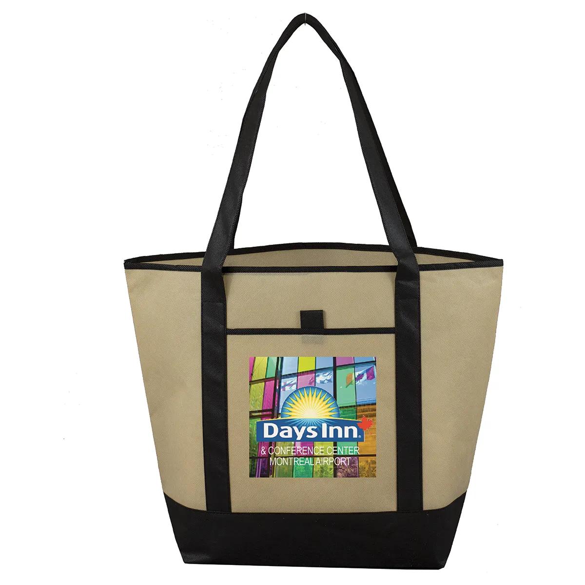 Convention Tote Bag Non-Woven Outside Pocket - 17.5 x 13.5 in - product view 9
