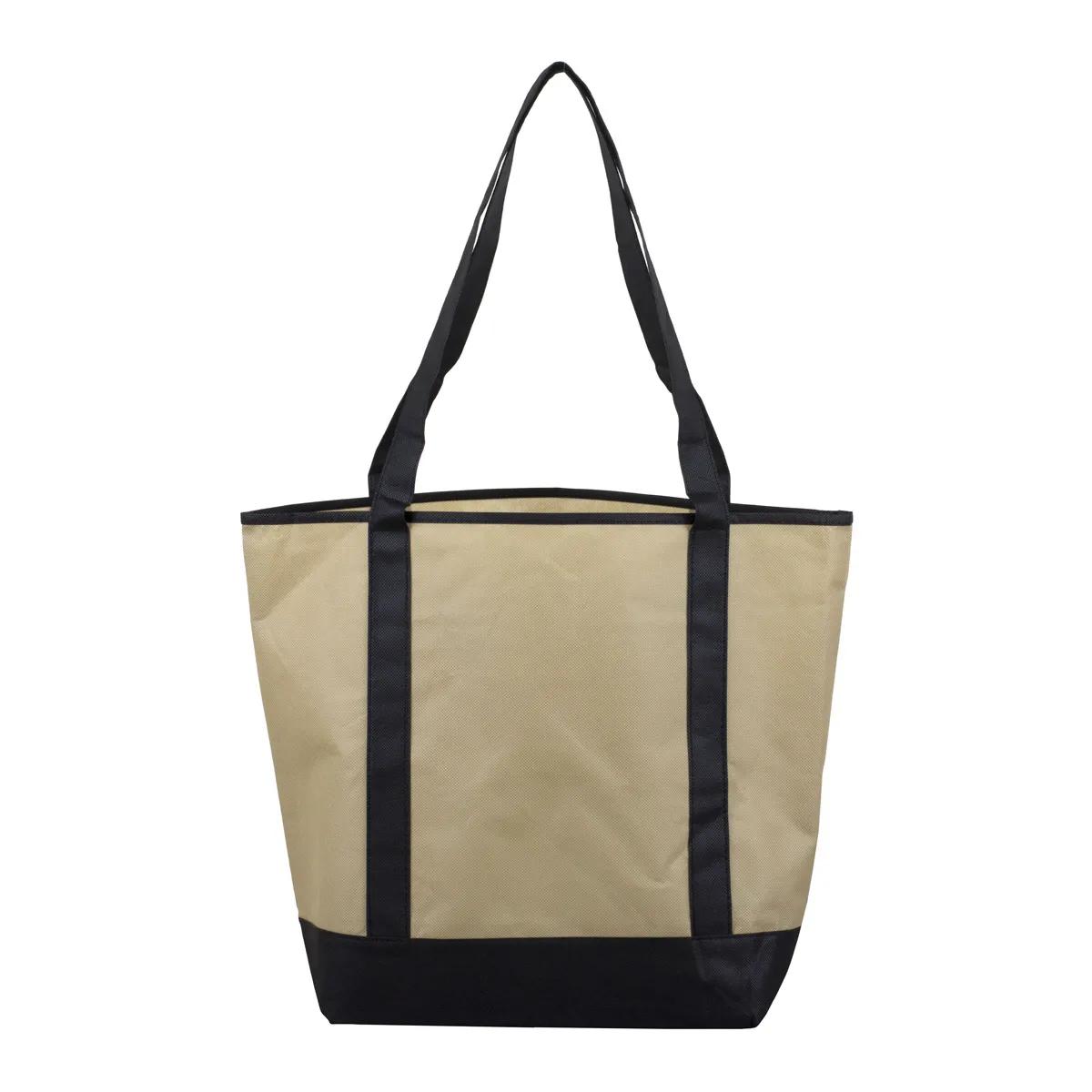 Convention Tote Bag Non-Woven Outside Pocket - 17.5 x 13.5 in - product view 16