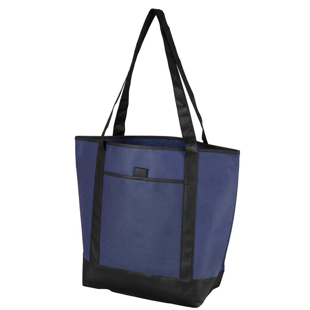 Convention Tote Bag Non-Woven Outside Pocket - 17.5 x 13.5 in - product view 18