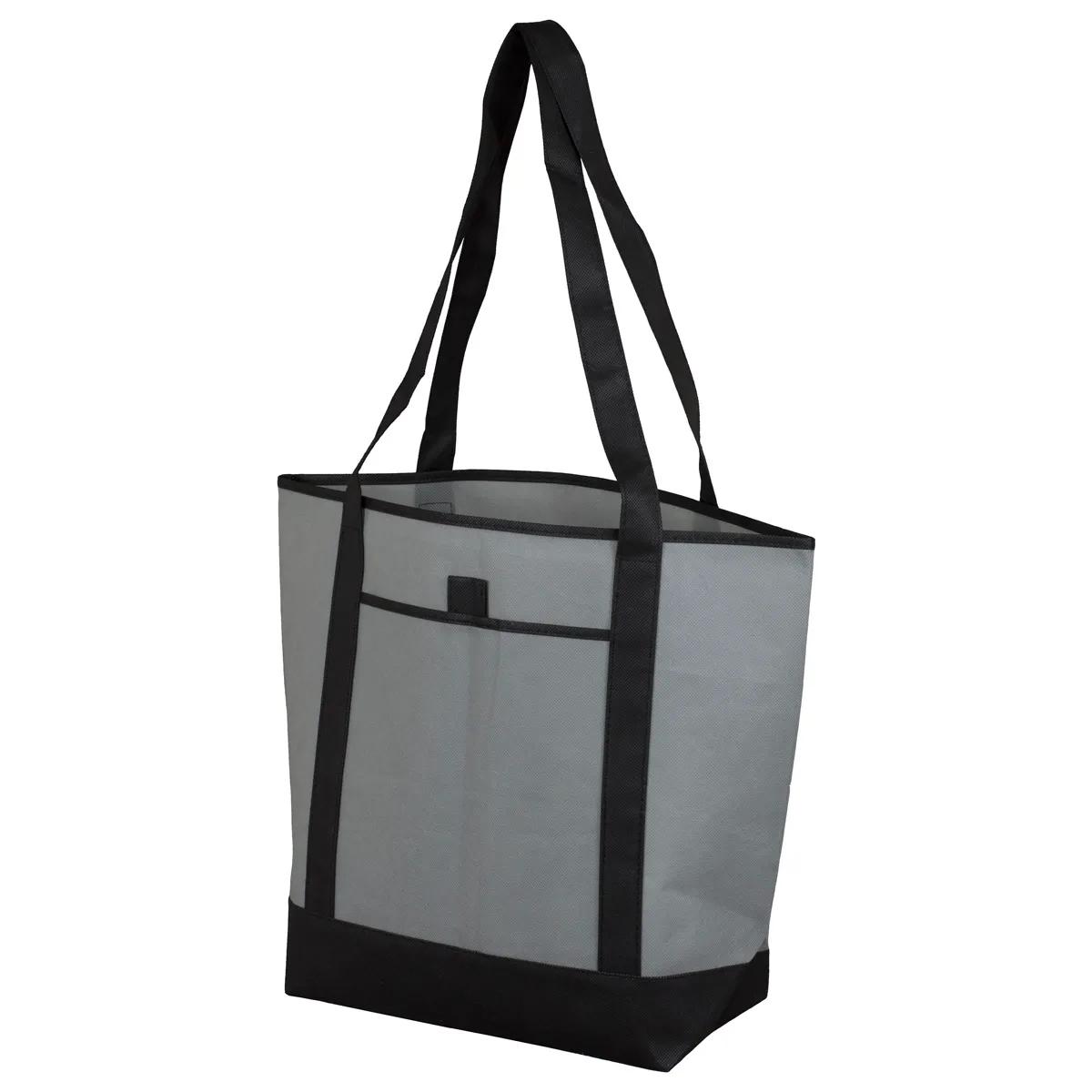 Convention Tote Bag Non-Woven Outside Pocket - 17.5 x 13.5 in - product view 19