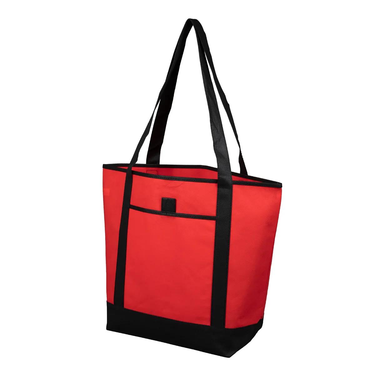 Convention Tote Bag Non-Woven Outside Pocket - 17.5 x 13.5 in - product view 25