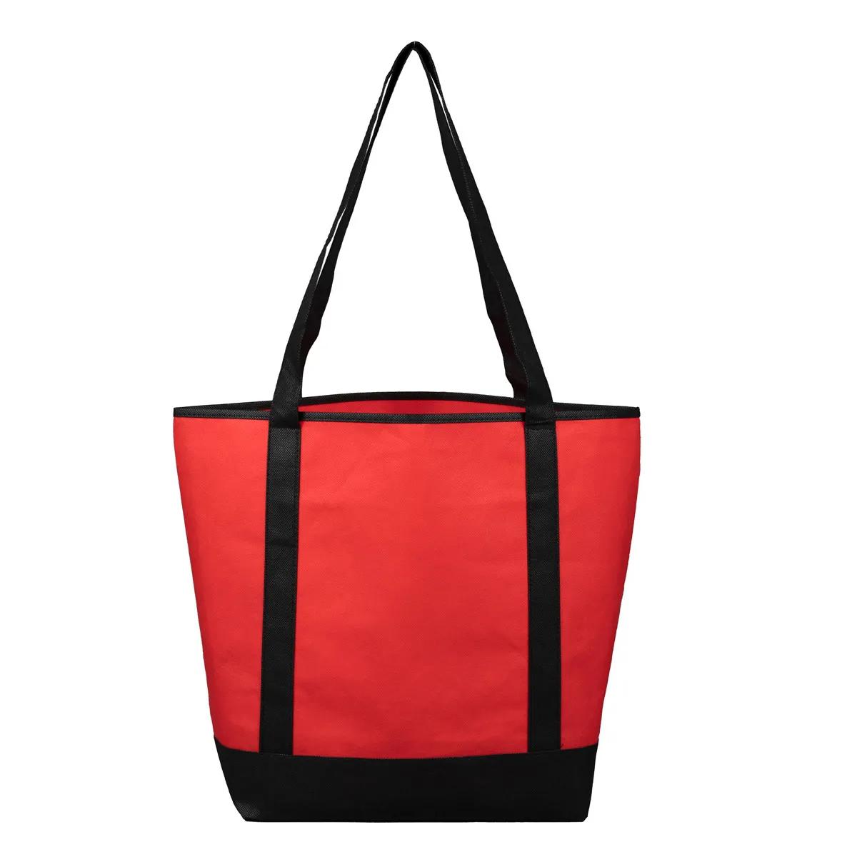 Convention Tote Bag Non-Woven Outside Pocket - 17.5 x 13.5 in - product view 26