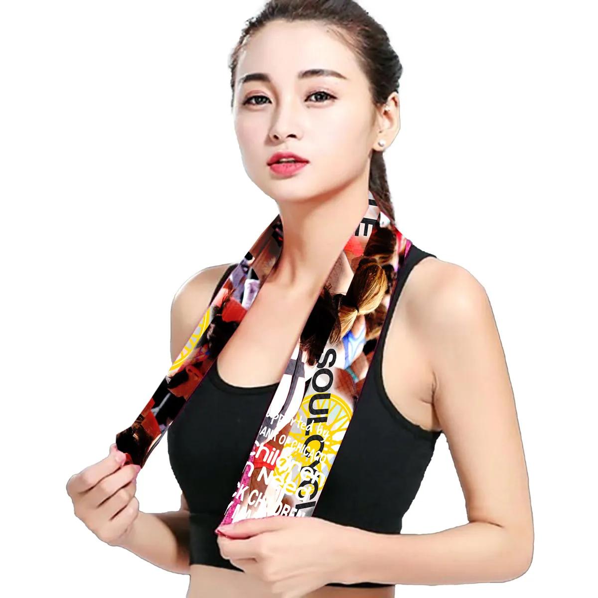 Cooling Towel 170 GSM Sublimation Hemmed Edge - 12 x 36 in - product view 2