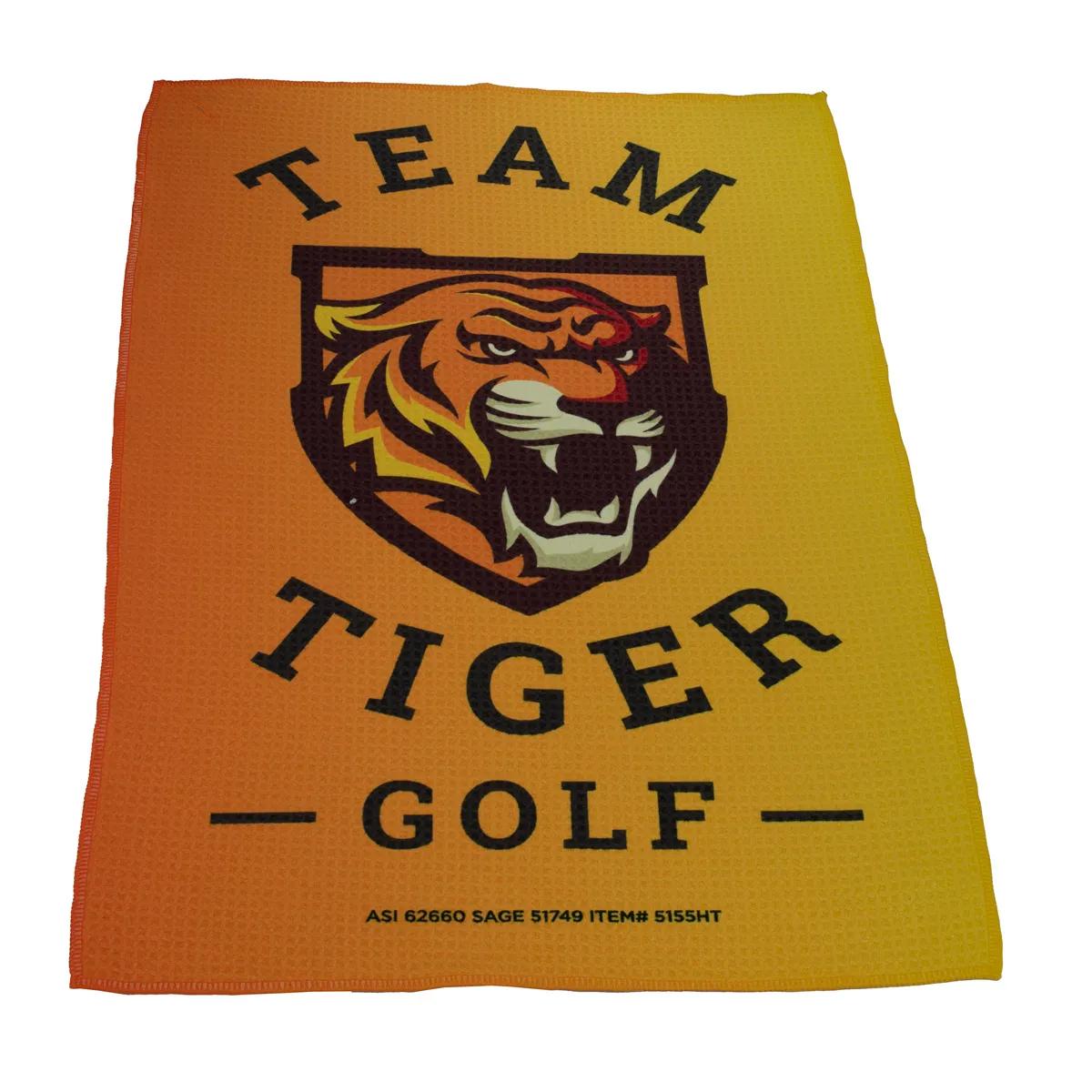 Golf Towel Waffle Weave Microfiber Full Color - 16 x 25 in - product view 5
