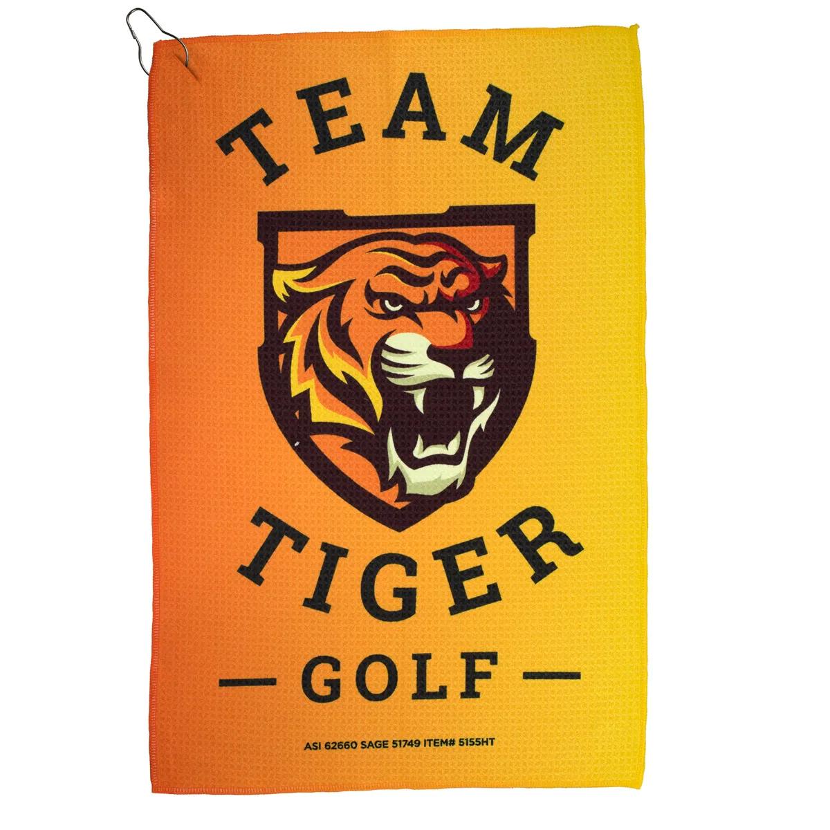Golf Towel Waffle Weave Microfiber Full Color - 16 x 25 in - product view 7