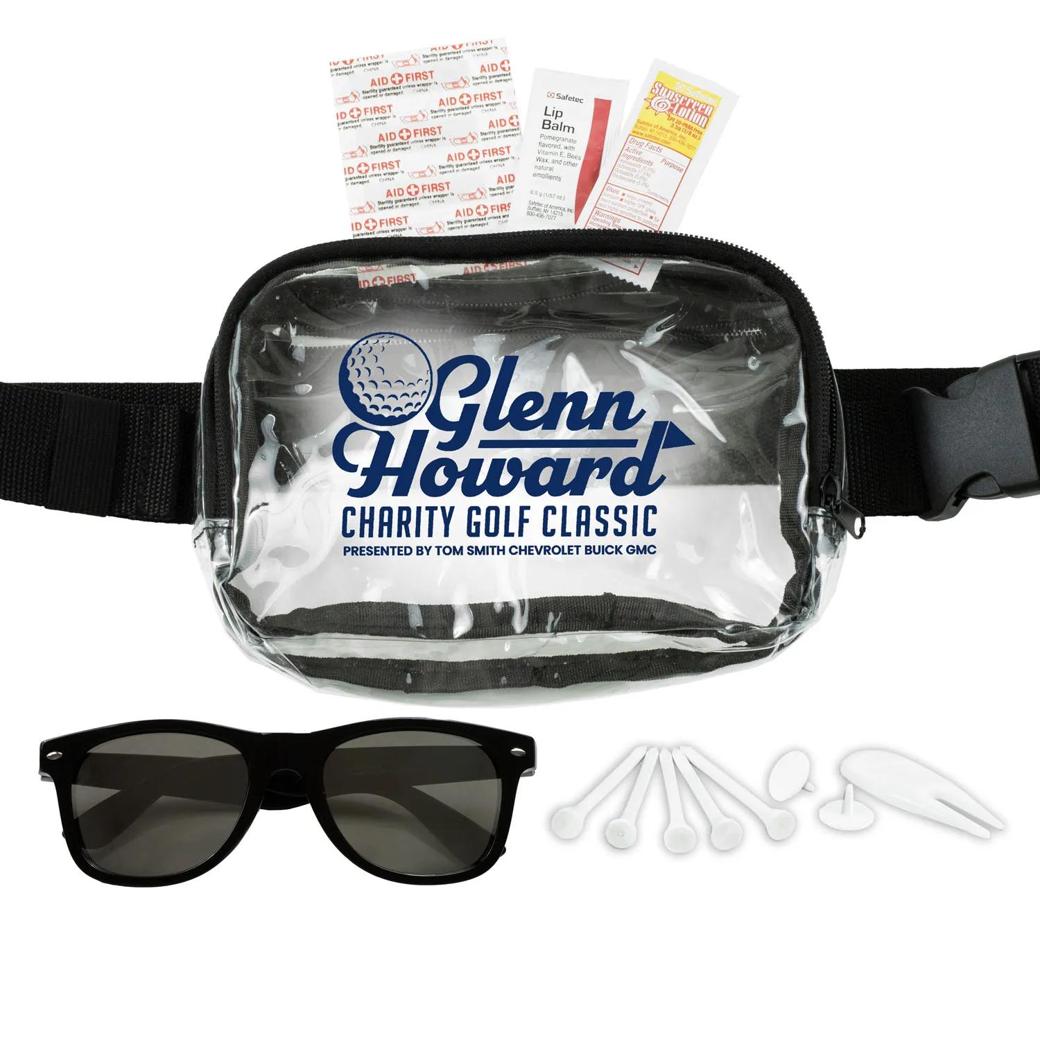 Golf Kit 14 Piece with Sunglasses Acrylic - 8 x 5.5 in