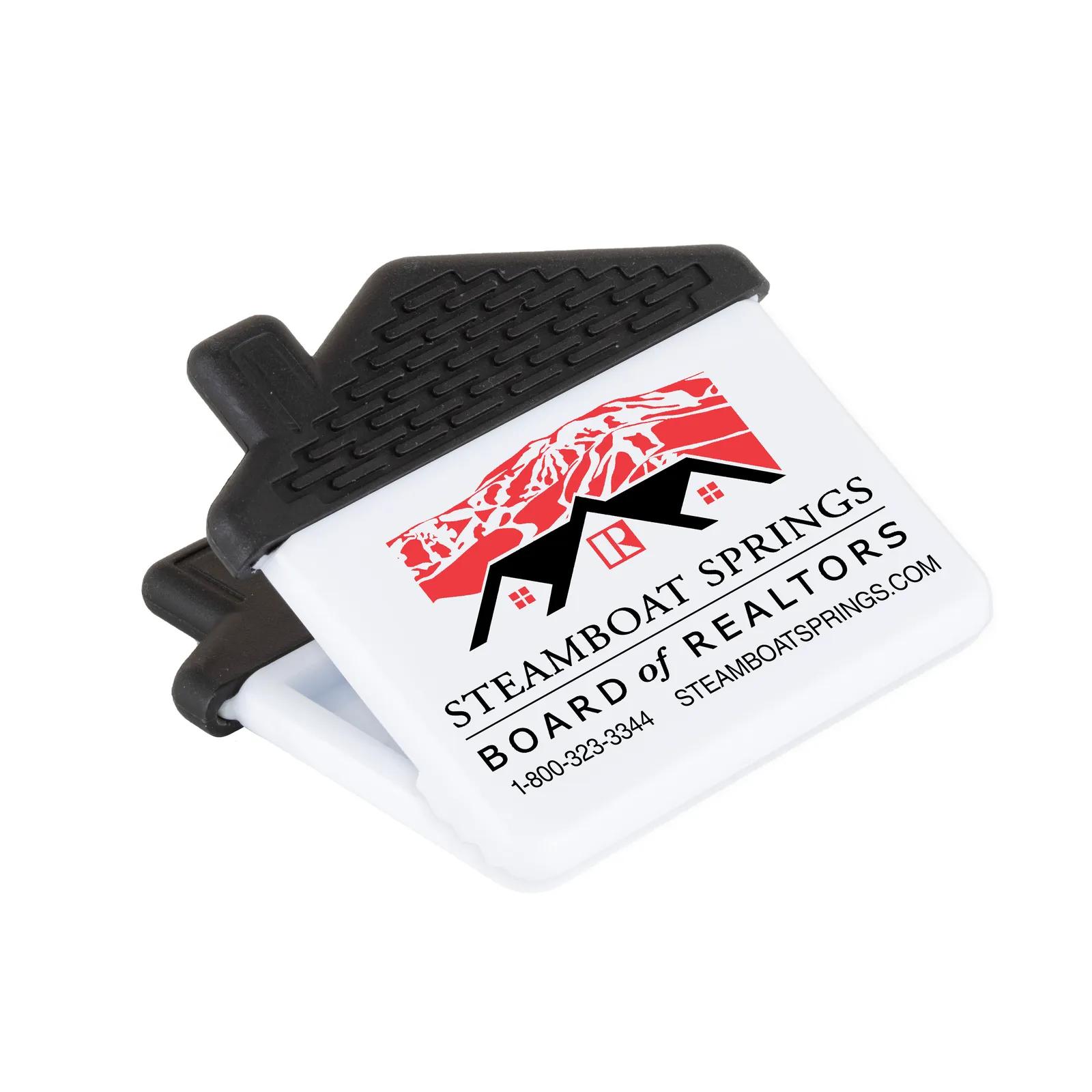 House Shaped Magnet Clip Polypropylene - 2.75 x 2.38 in - product view 2