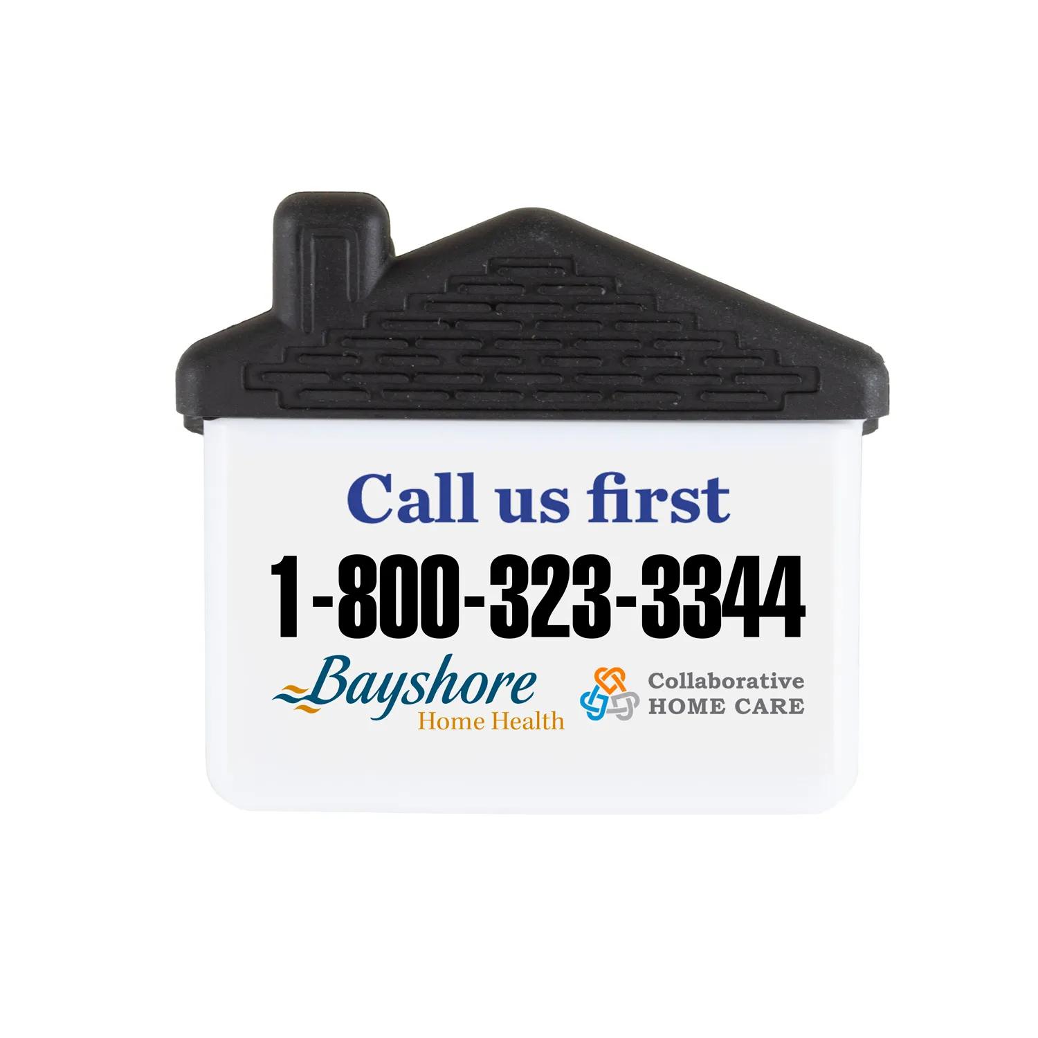 House Shaped Magnet Clip Polypropylene - 2.75 x 2.38 in - product view 3