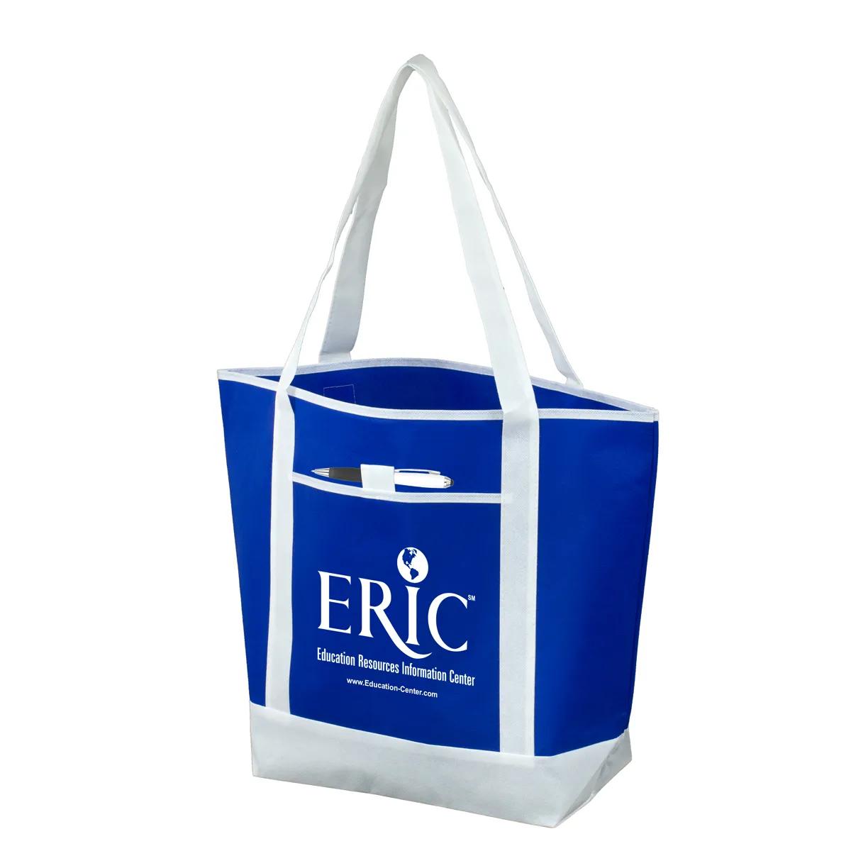 Corporate Tote Bag Large Non-Woven Polypropylene - 17.5 x 13.5 in - product view 3