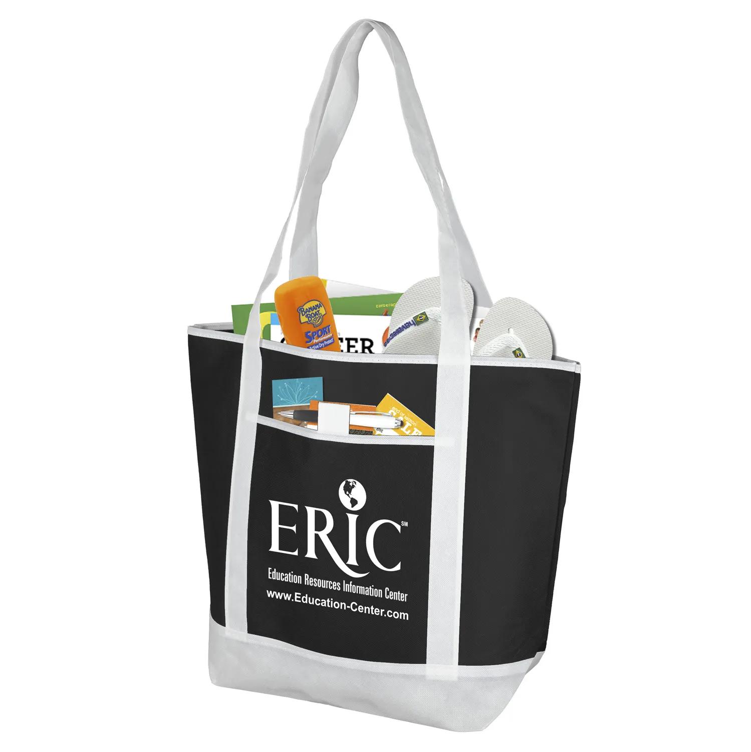 Corporate Tote Bag Large Non-Woven Polypropylene - 17.5 x 13.5 in - product view 4