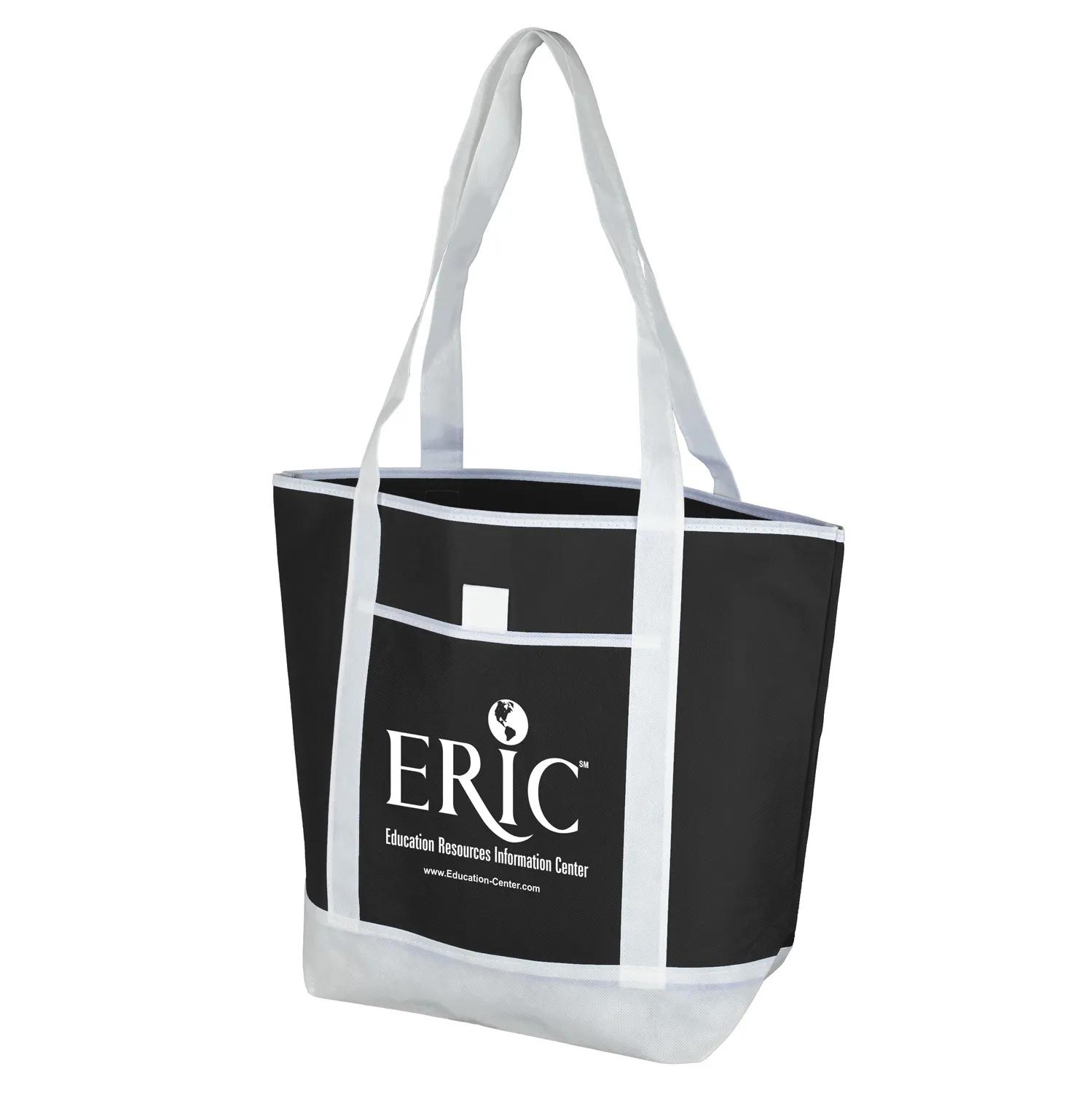 Corporate Tote Bag Large Non-Woven Polypropylene - 17.5 x 13.5 in - product view 5