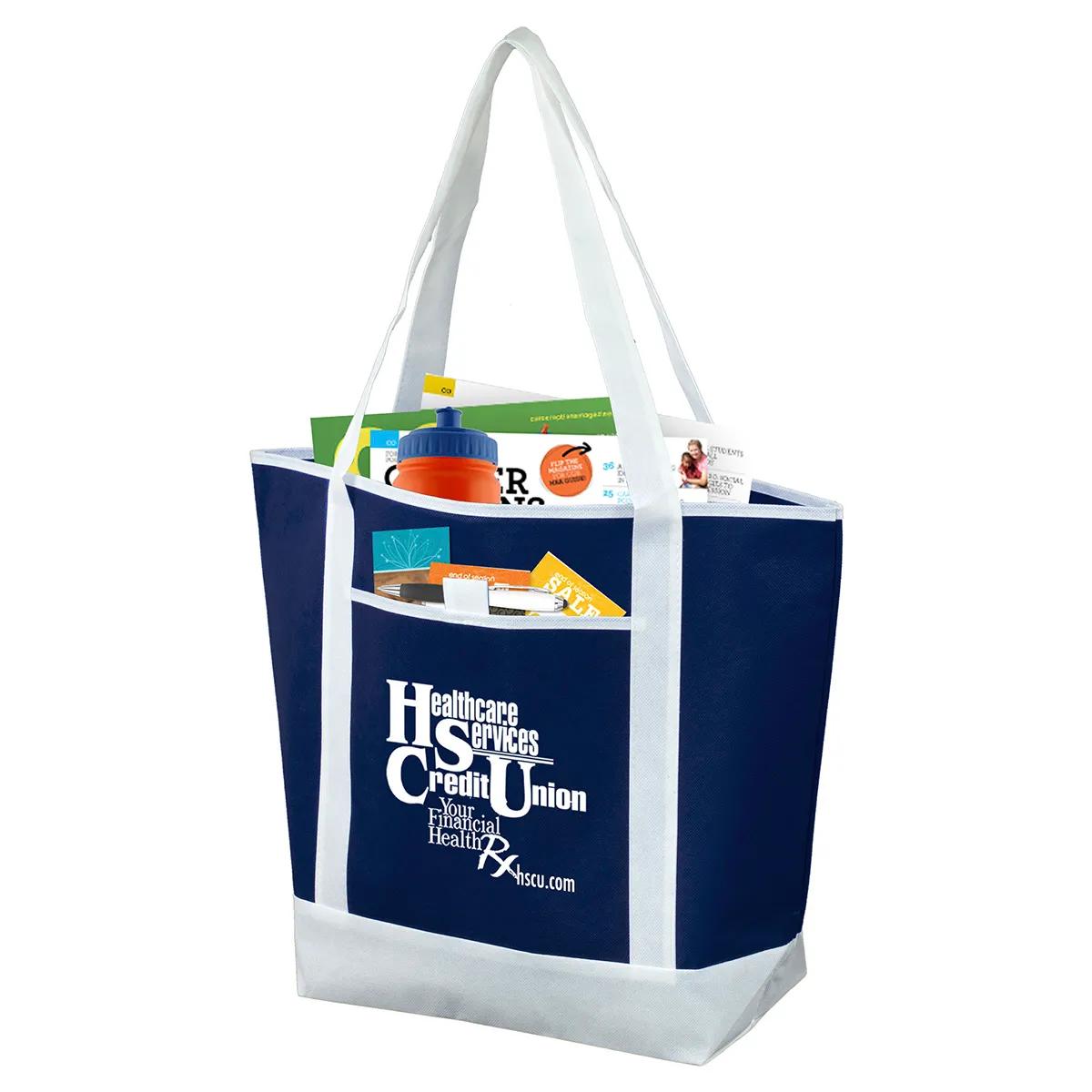 Corporate Tote Bag Large Non-Woven Polypropylene - 17.5 x 13.5 in - product view 7