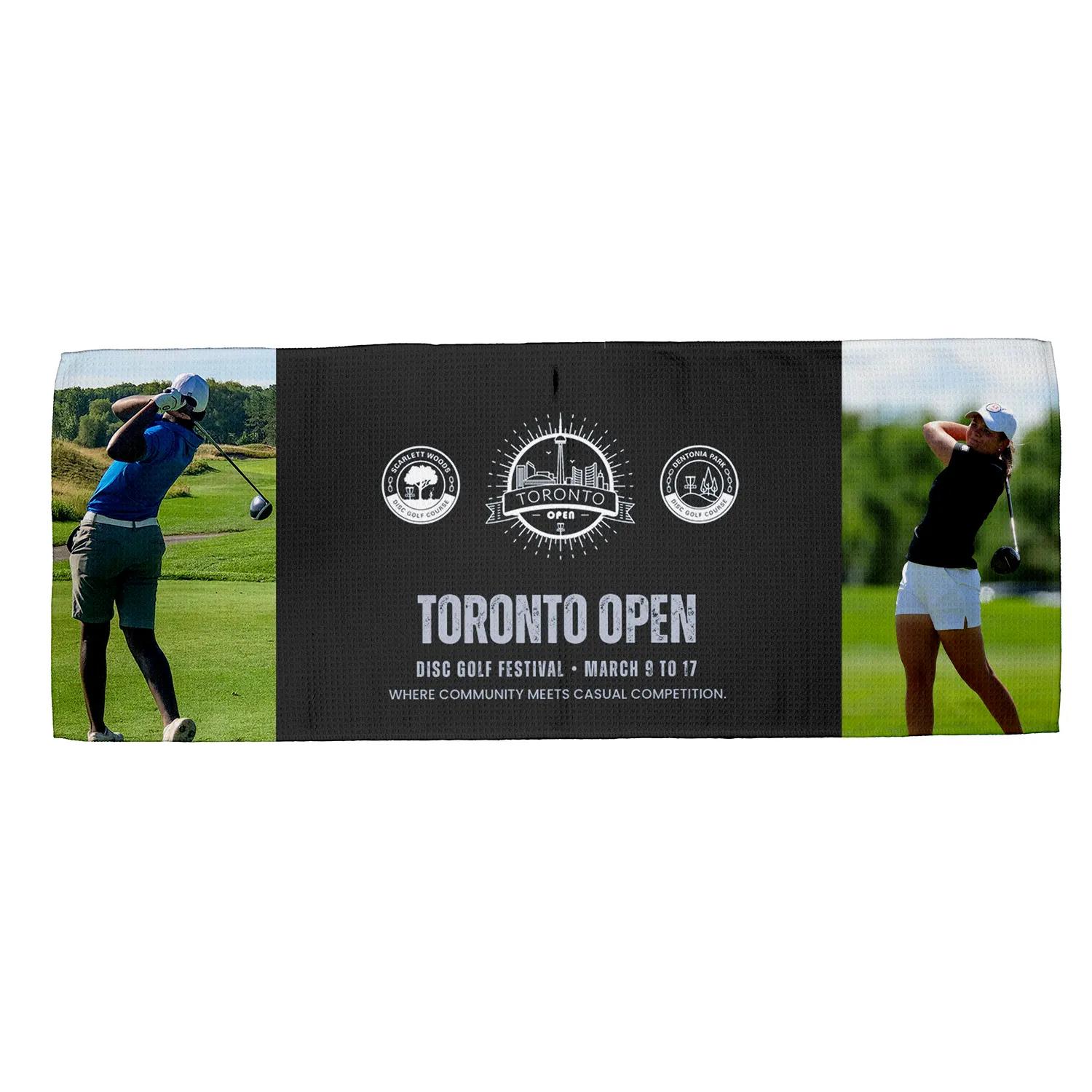 Sports Gym Towel Waffle Weave Polyester - 12 x 32 in - product view 5