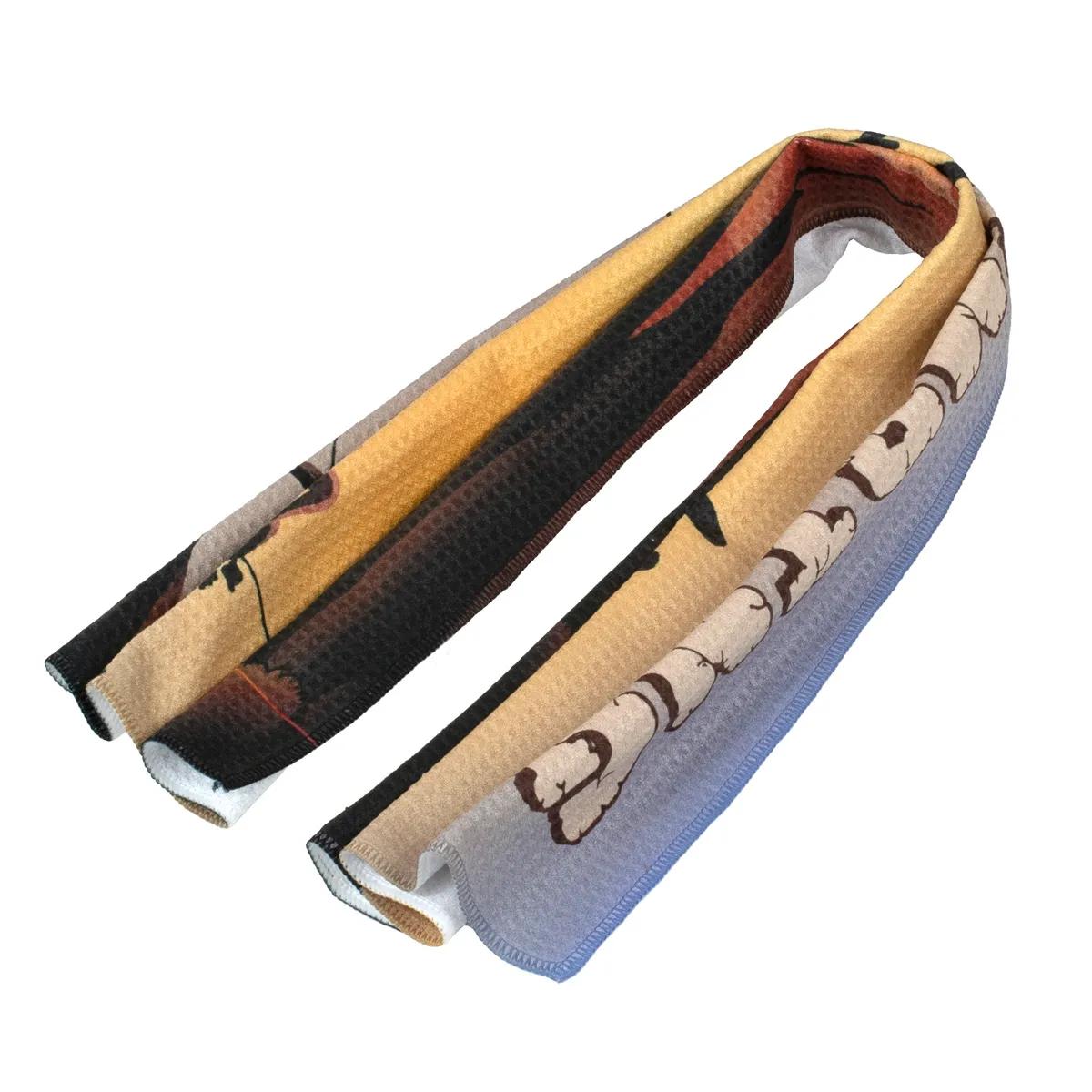 Sports Gym Towel Waffle Weave Polyester - 12 x 32 in - product view 10