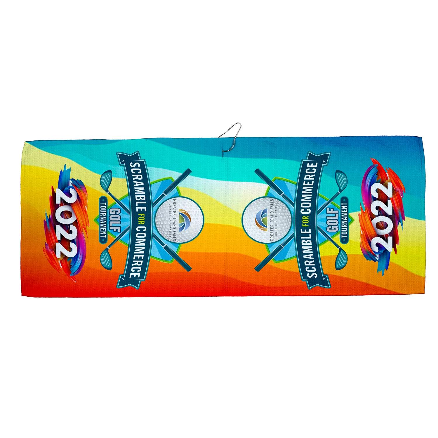 Sports Gym Towel Waffle Weave Polyester - 12 x 32 in - product view 14