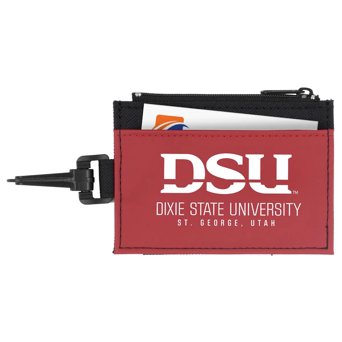 ID Holder Wallet with Carabiner Polyester - 4.5 x 3.25 in - product view 3