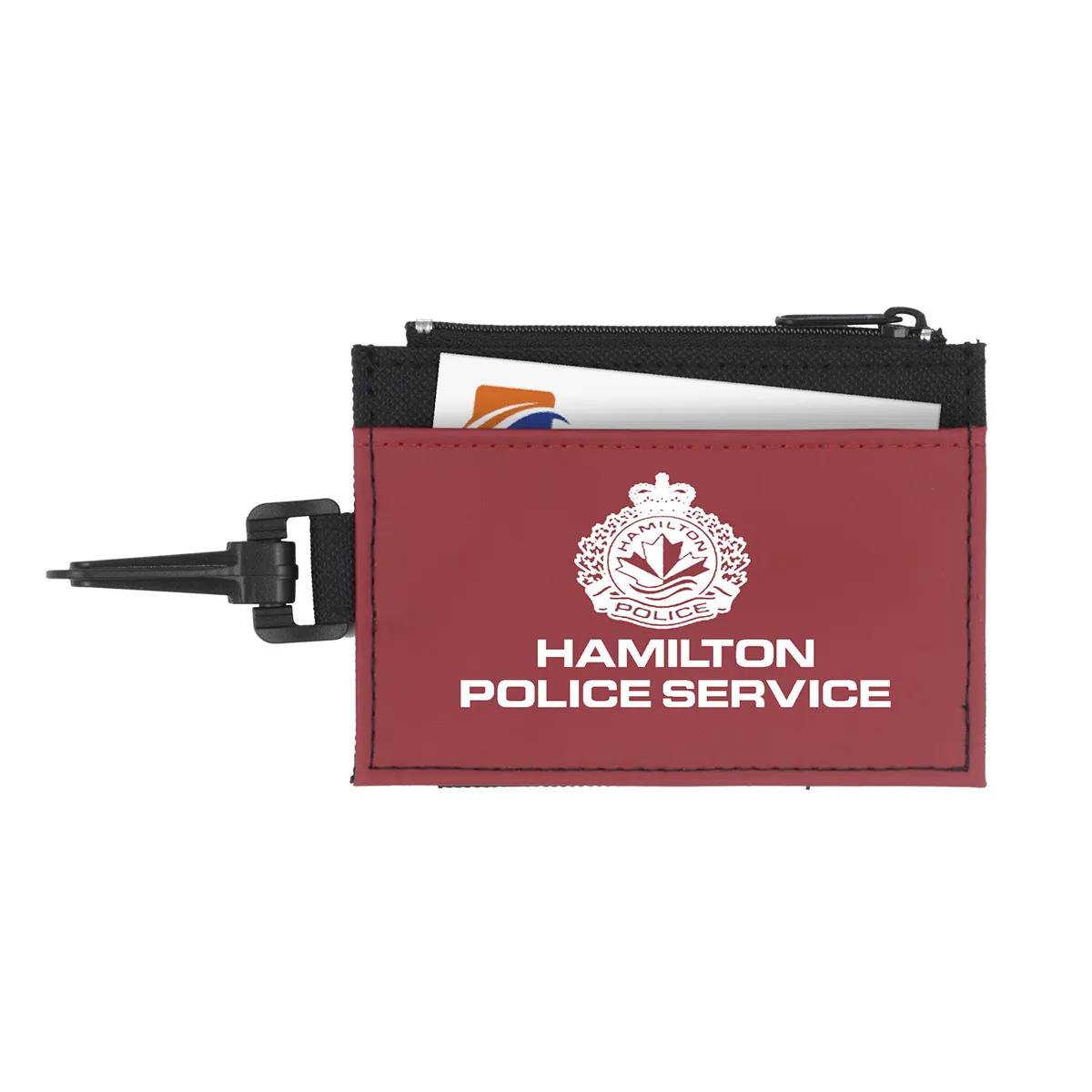 ID Holder Wallet with Carabiner Polyester - 4.5 x 3.25 in - product view 7