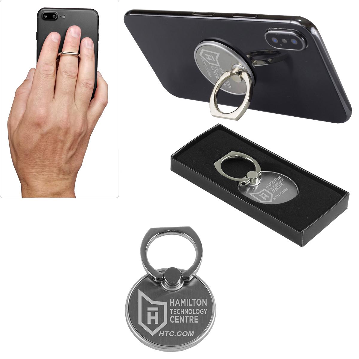 Phone Ring Holder Metal Stand Rotating Grip - 1.5 x 2.4 in