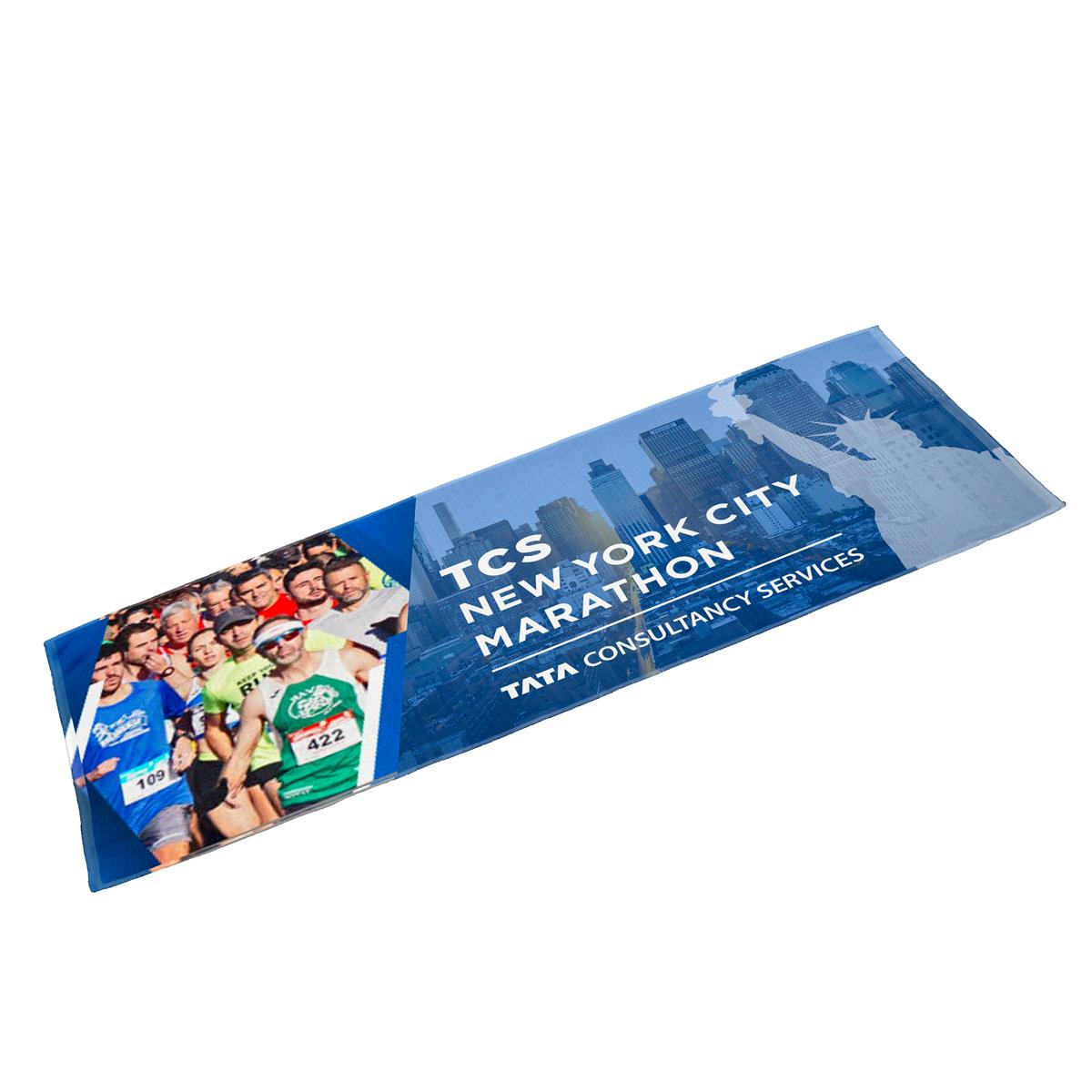 Cooling Towel Recycled RPET Sublimation Print - 32 x 12 in - product view 6