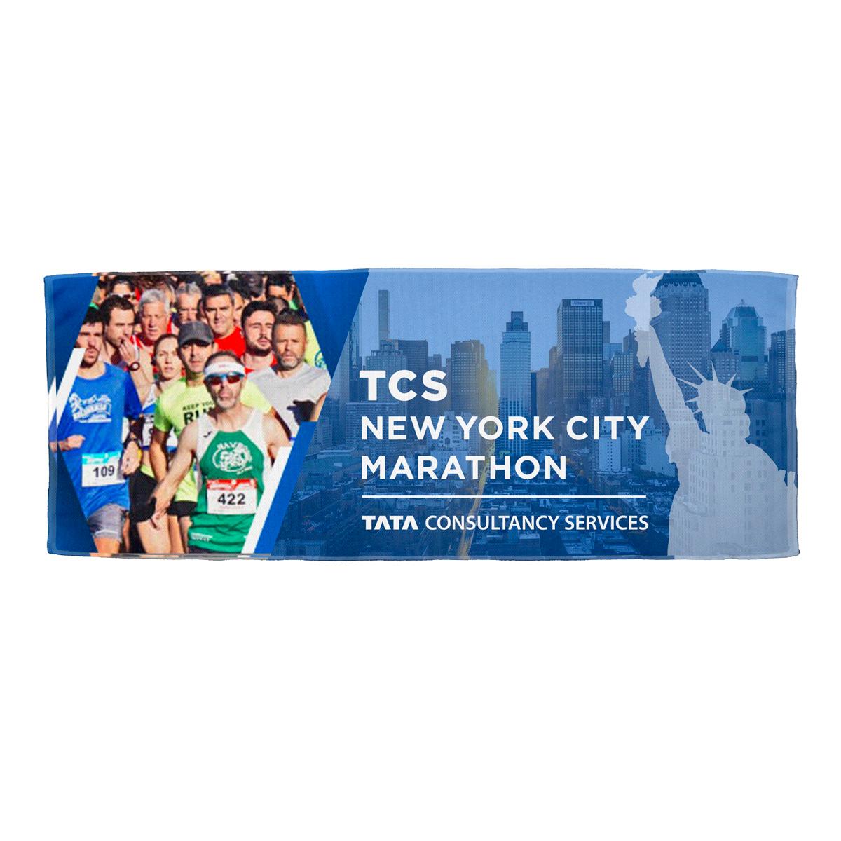 Cooling Towel Recycled RPET Sublimation Print - 32 x 12 in - product view 7