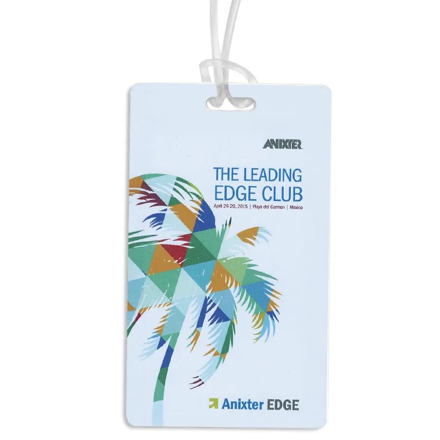 Luggage Tag Acrylic Full Color ID Slip Pocket - 4.25 x 2.5 in - product view 2