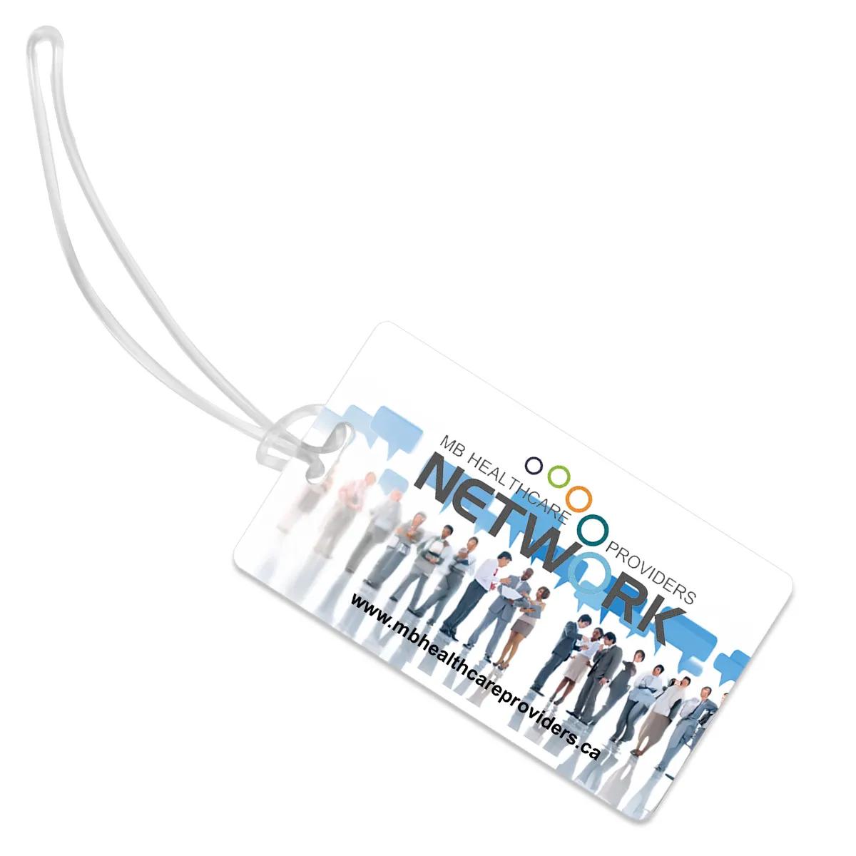 Luggage Tag Acrylic Full Color ID Slip Pocket - 4.25 x 2.5 in - product view 3