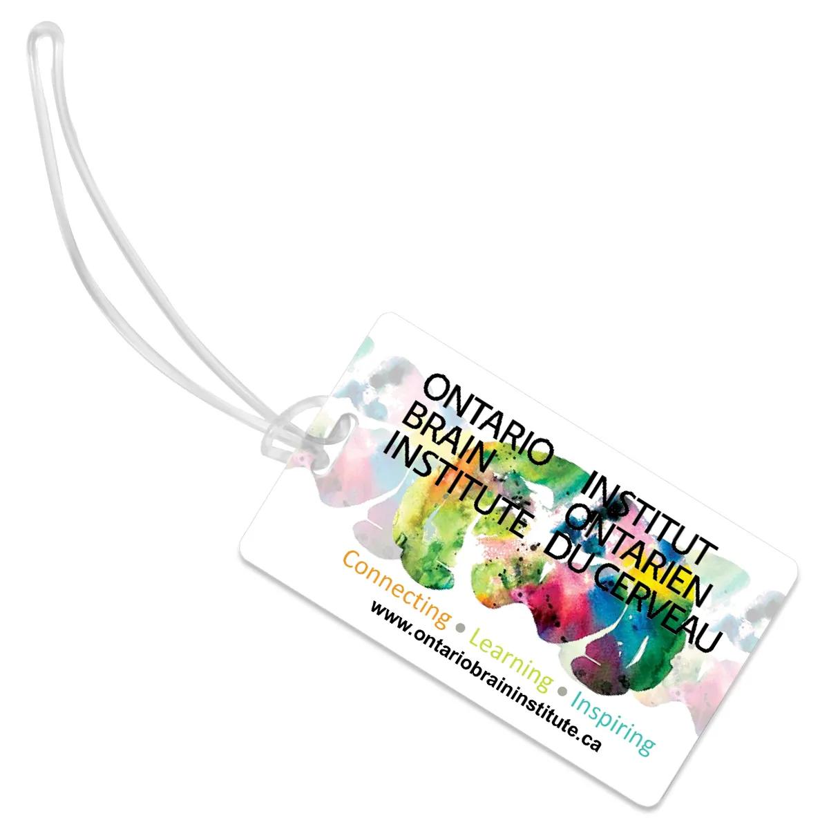 Luggage Tag Acrylic Full Color ID Slip Pocket - 4.25 x 2.5 in - product view 4