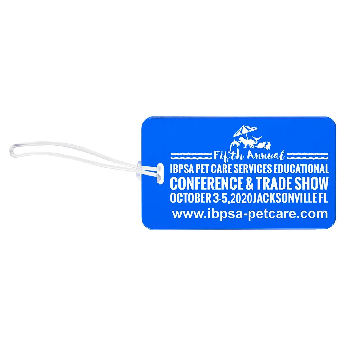 Luggage Tag Acrylic Spot Color ID Slip Pocket - 4.25 x 2.5 in - product view 4