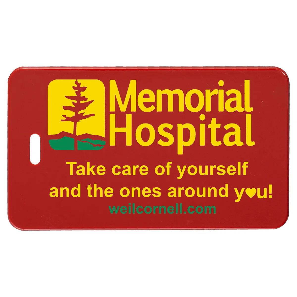 Luggage Tag Acrylic Spot Color ID Slip Pocket - 4.25 x 2.5 in - product view 7