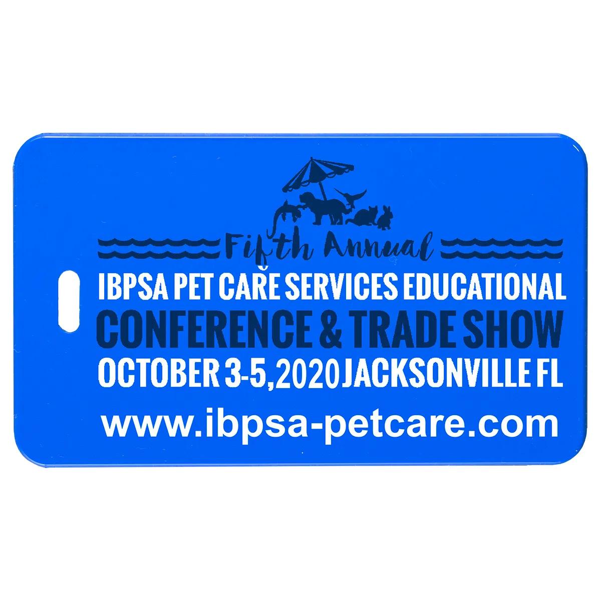 Luggage Tag Acrylic Spot Color ID Slip Pocket - 4.25 x 2.5 in - product view 8