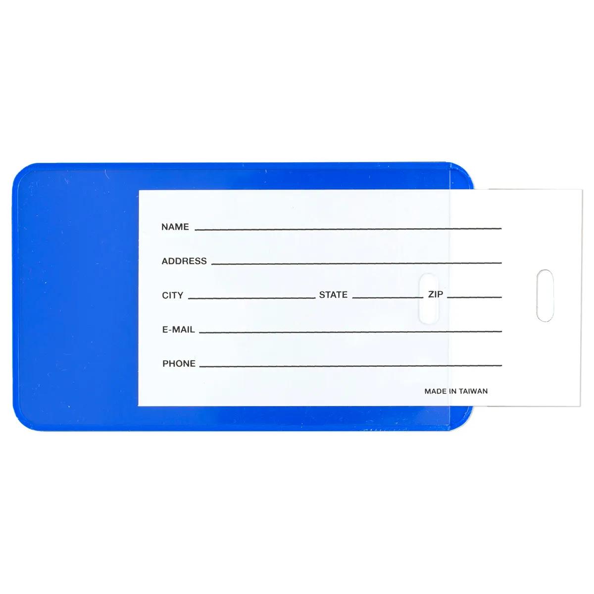 Luggage Tag Acrylic Spot Color ID Slip Pocket - 4.25 x 2.5 in - product view 15