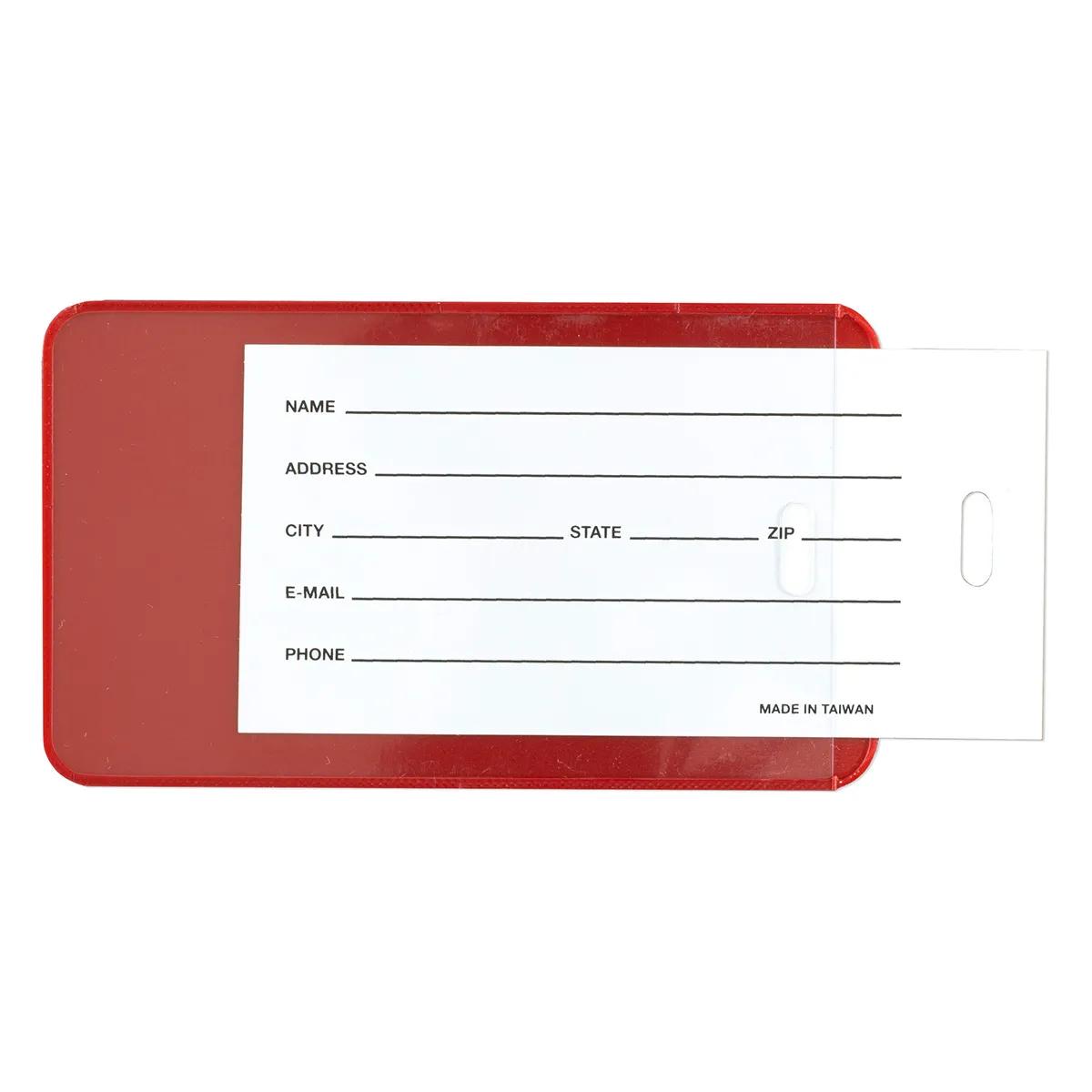 Luggage Tag Acrylic Spot Color ID Slip Pocket - 4.25 x 2.5 in - product view 16