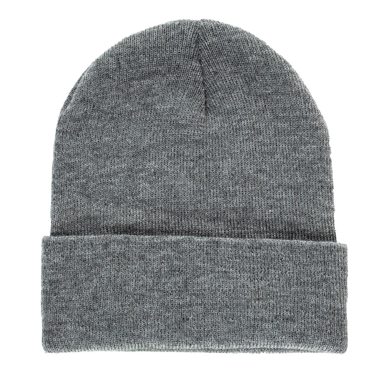 Knit Beanie Cuffed Acrylic Faux Leather Patch - 8 x 7 in - product view 18