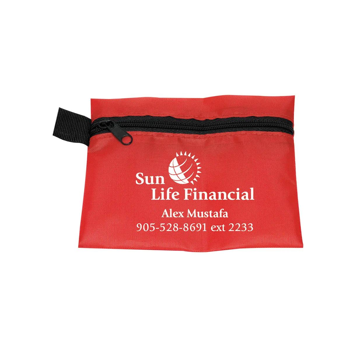 First Aid Kit Travel Zipper Pouch Wipe Down - 5 x 4.25 in - product view 12