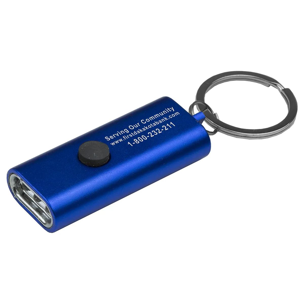 LED Keychain Light Aluminum Ultra Thin 3 LED - 2.25 x 1 in - product view 4