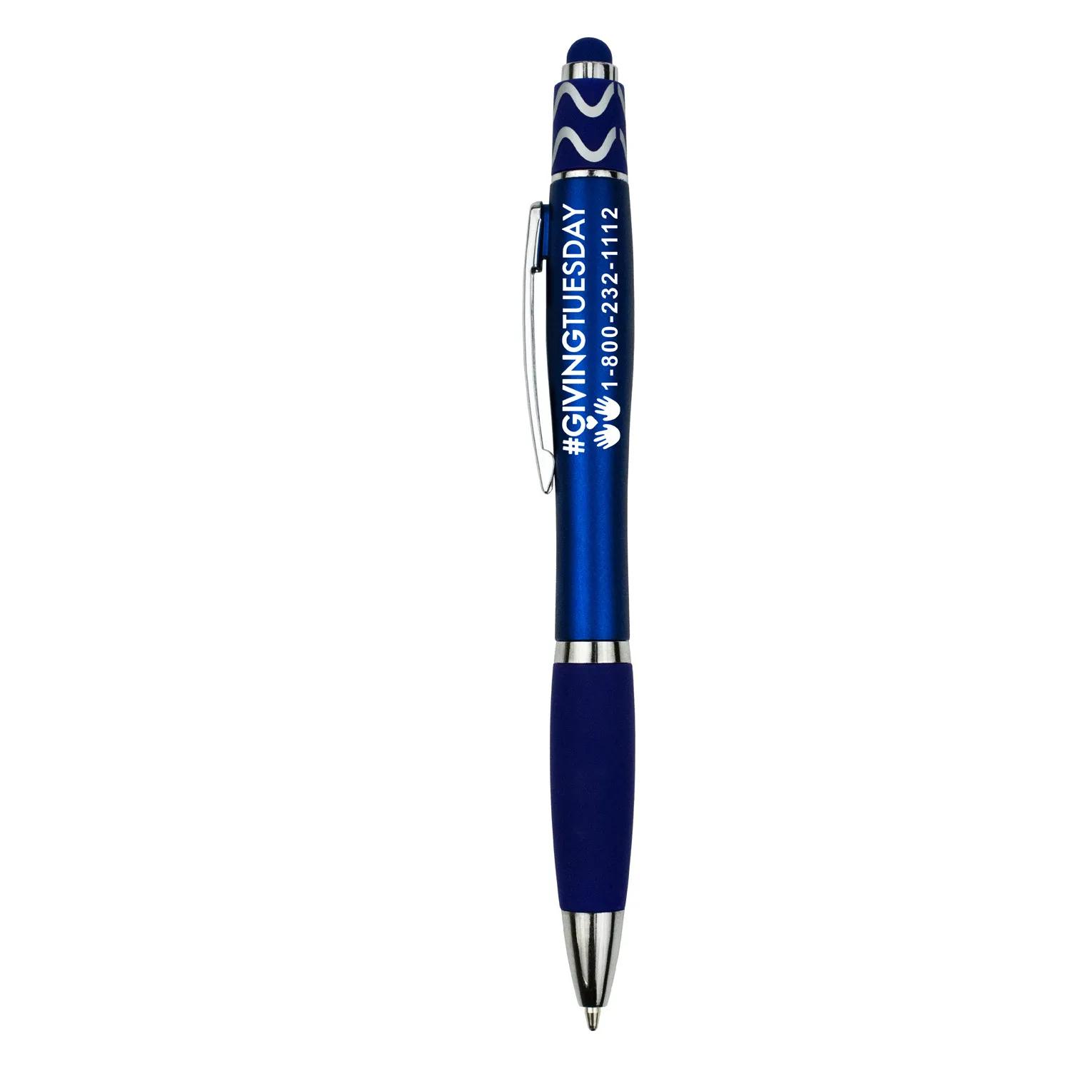 Spinning Stylus Pen with Stress Relief ABS Plastic - 5.75 in - product view 4