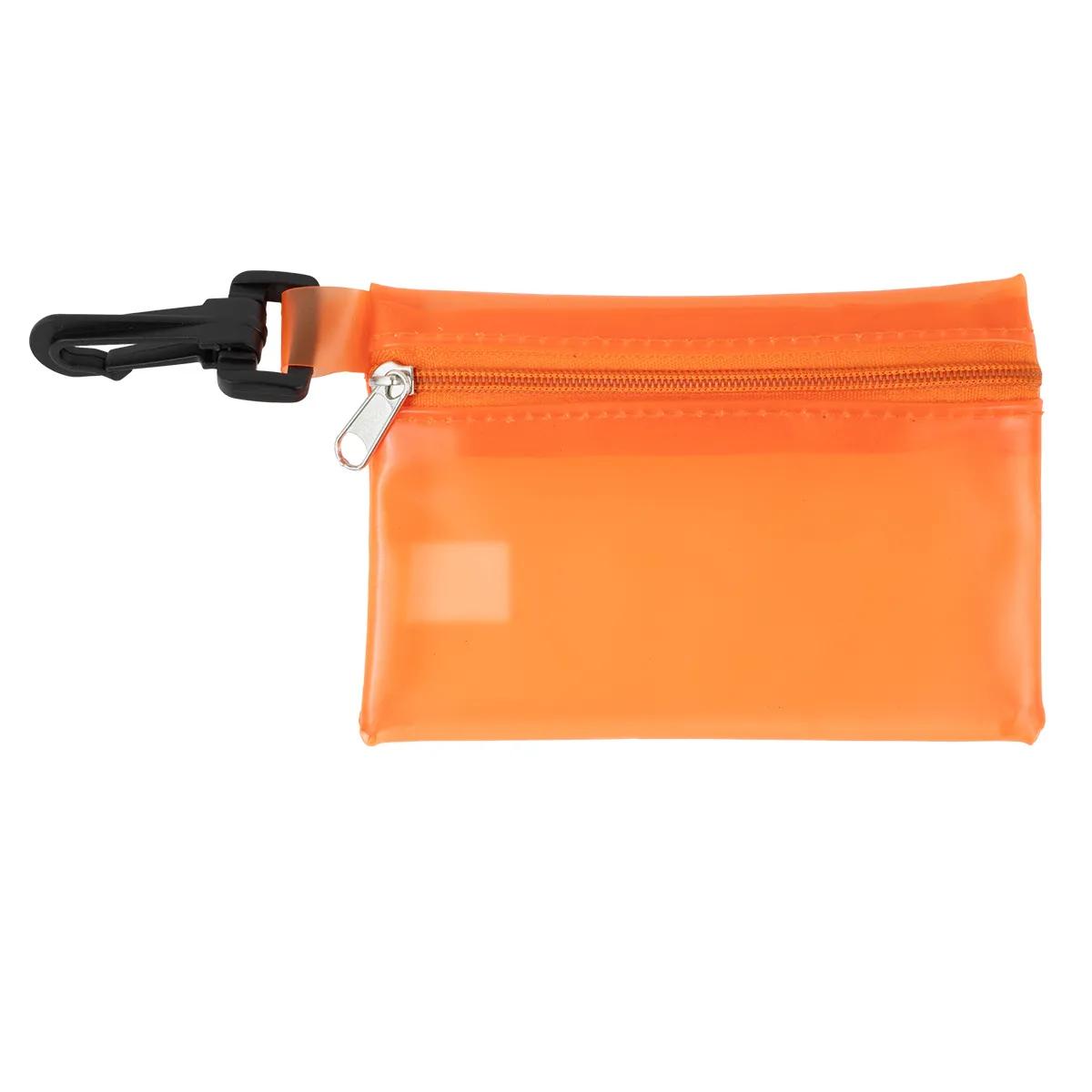 First Aid Kit 13 Piece Translucent with Carabiner - 4.9 x 3.5 in - product view 23