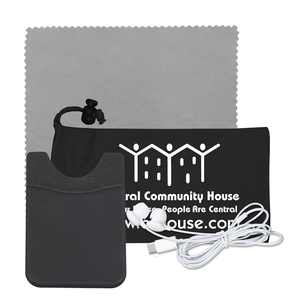 Mobile Tech Earbud Kit Microfiber with Phone Wallet - 3.5 x 7 in - product view 3