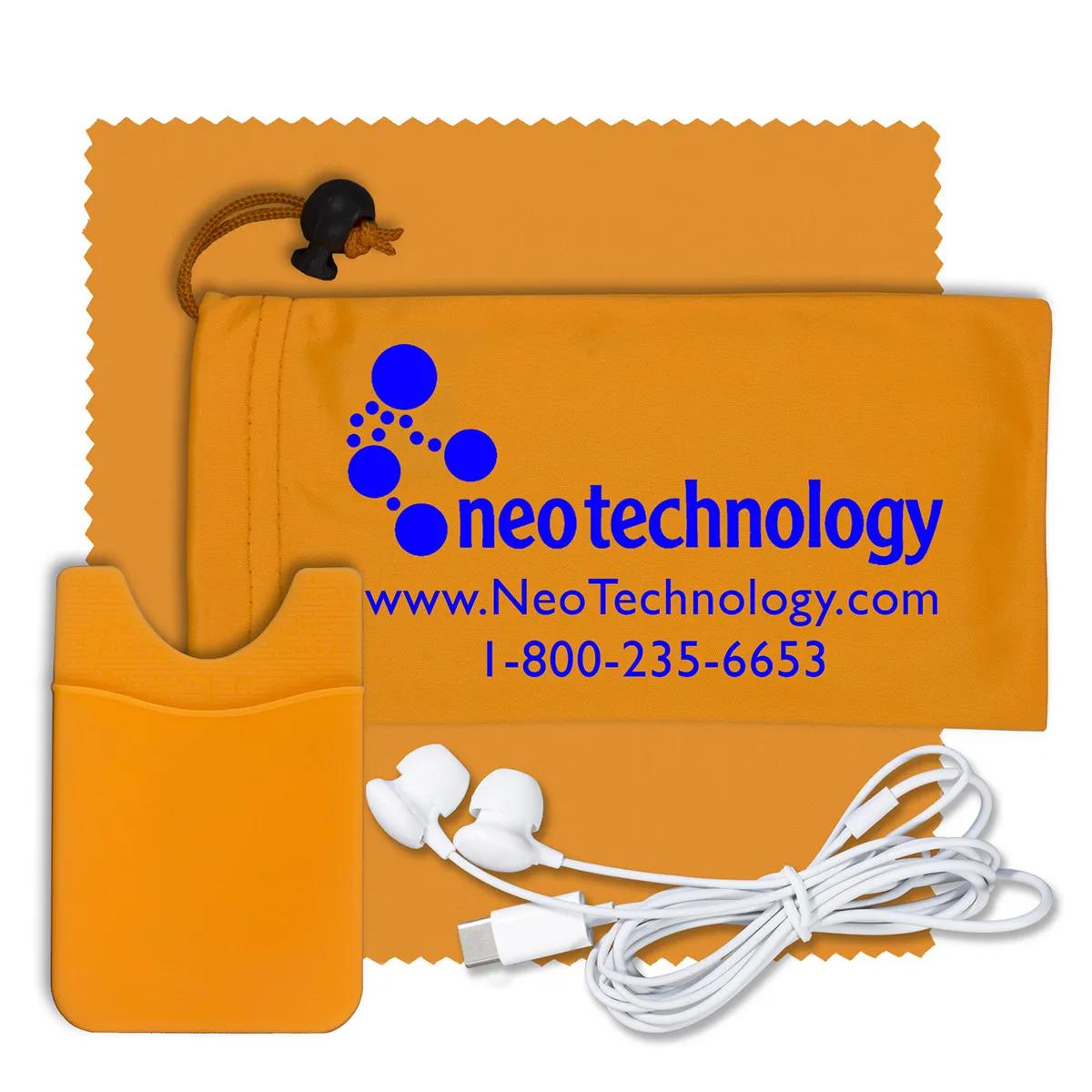 Mobile Tech Earbud Kit Microfiber with Phone Wallet - 3.5 x 7 in - product view 5