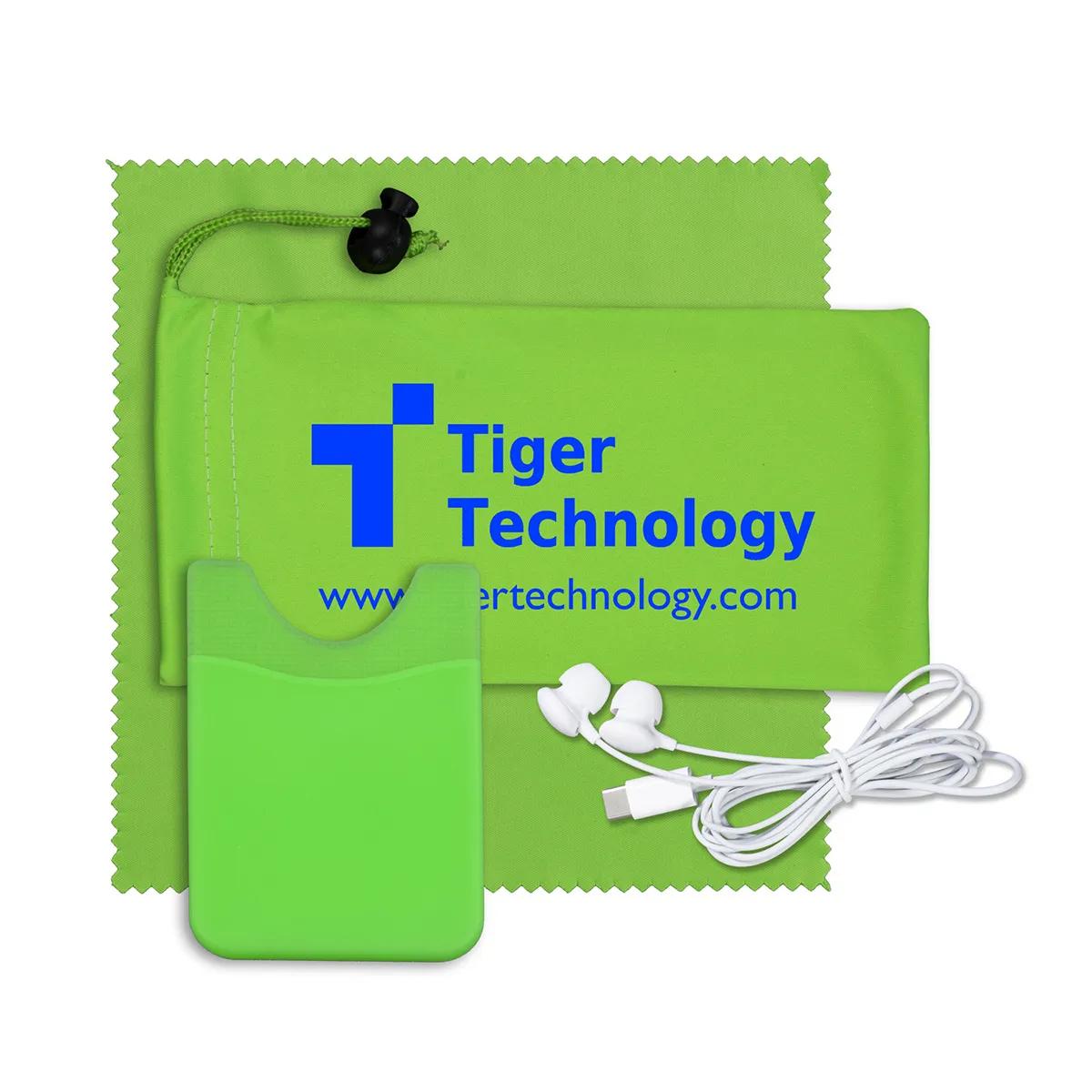 Mobile Tech Earbud Kit Microfiber with Phone Wallet - 3.5 x 7 in - product view 6