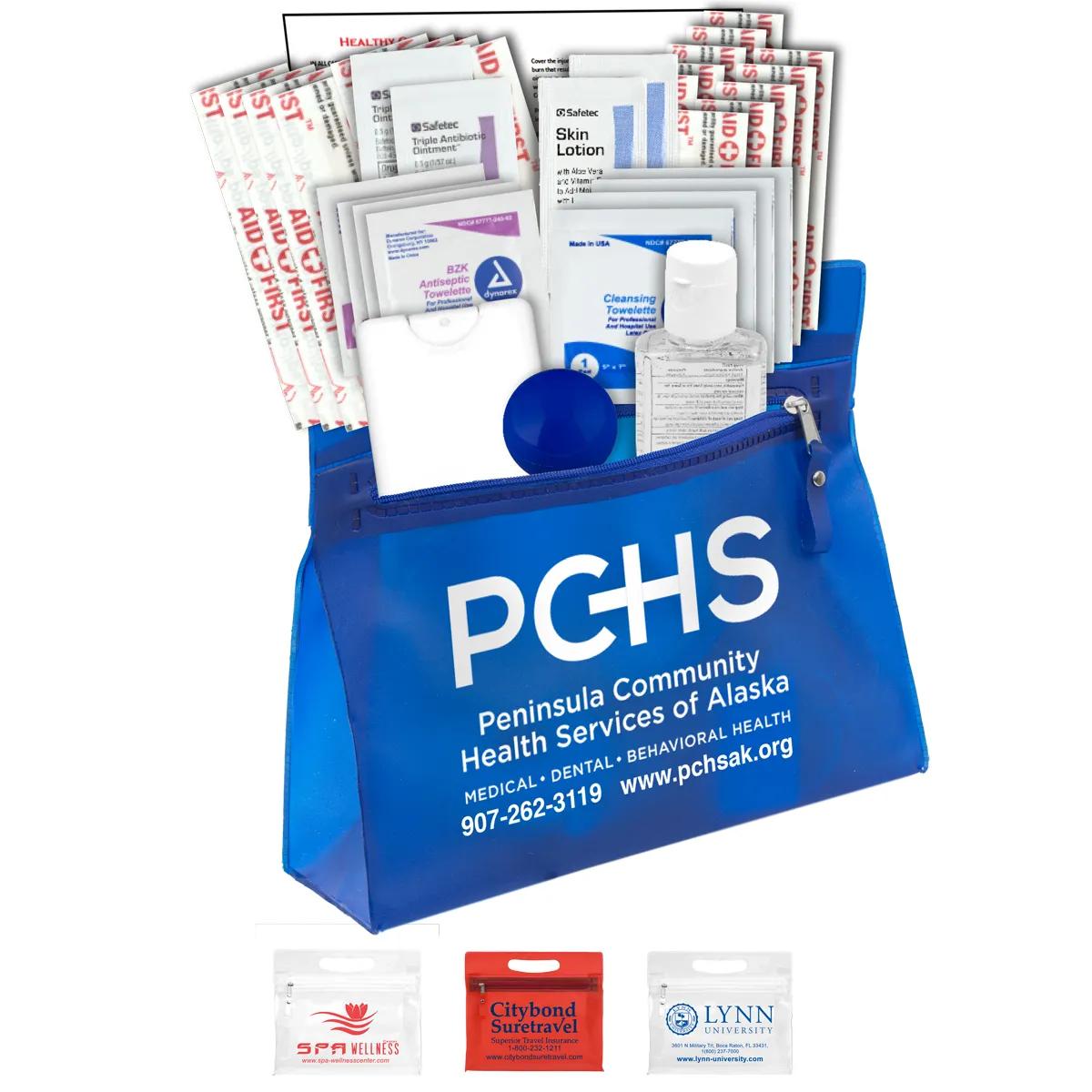 Travel First Aid Kit 27 Piece Vanity Pouch - 9.5 x 8.25 in