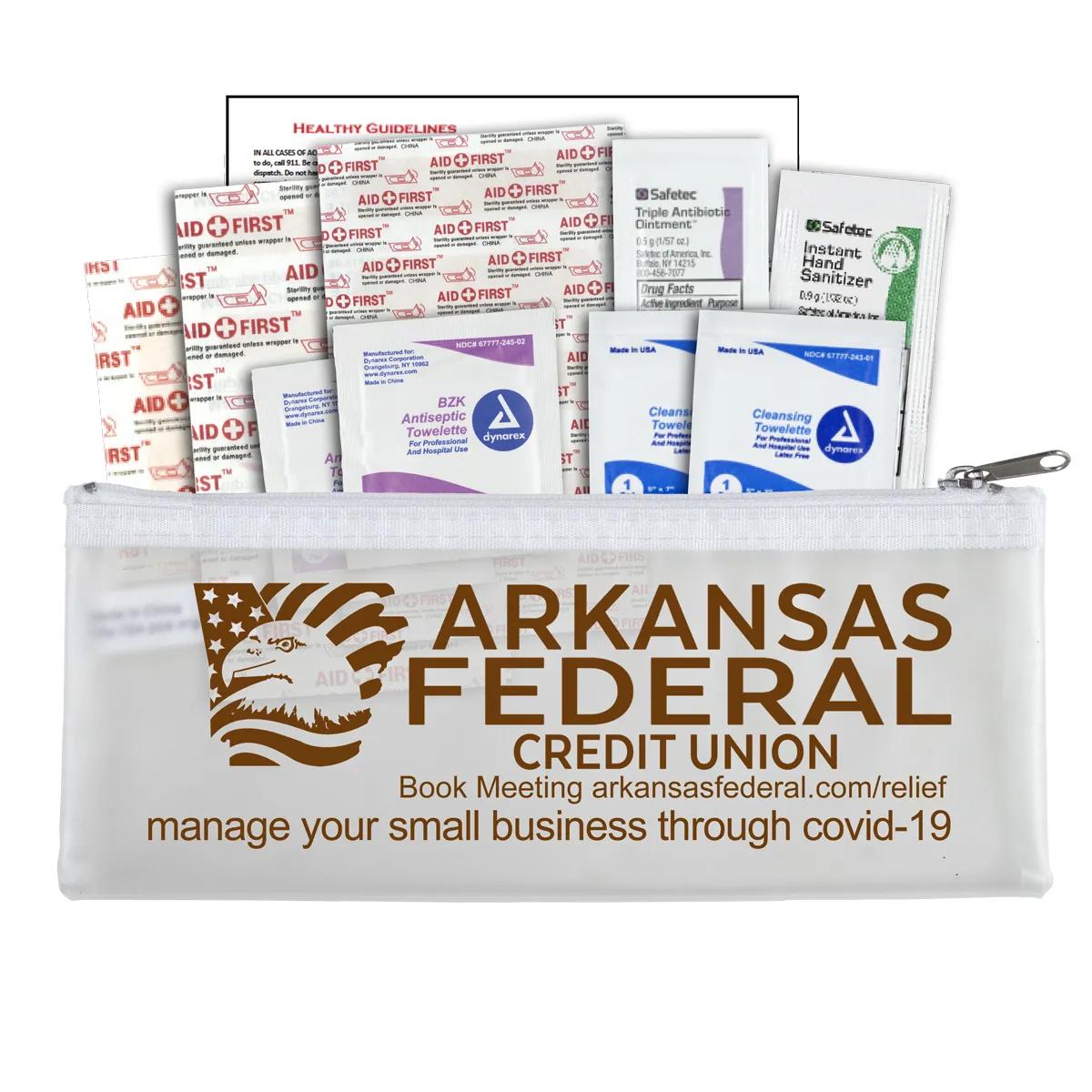 First Aid Kit 18 Piece with Hand Sanitizer - 8.25 x 3.38 in - product view 8