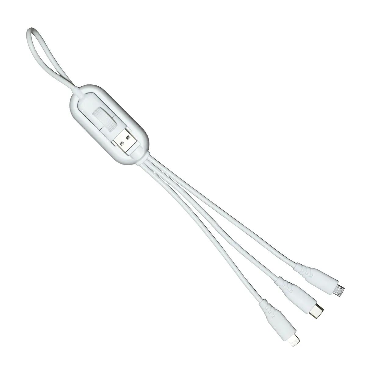 Universal Charging Cable 100W Three Connector - 16.75 in - product view 6