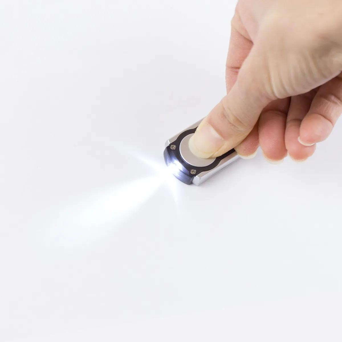 LED Keychain Light Full Color Imprint ABS Plastic - 2.5 x 1 in - product view 7