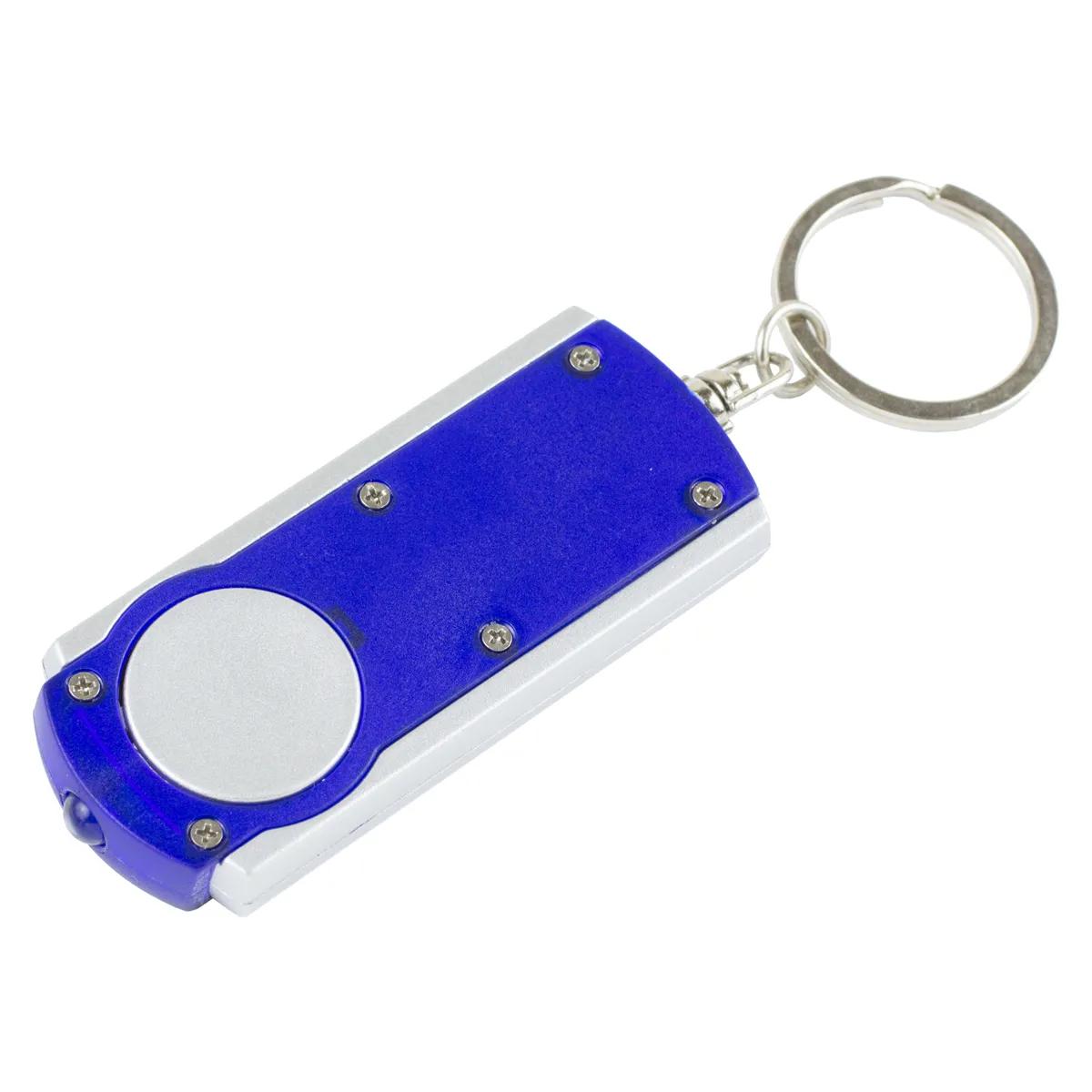Slim LED Keychain Light White ABS Plastic - 2.5 x 1 in - product view 9