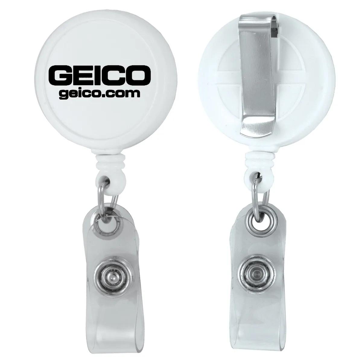 Retractable Badge Reel 30 Inch Cord ABS Plastic - 1.25 in Round - product view 4