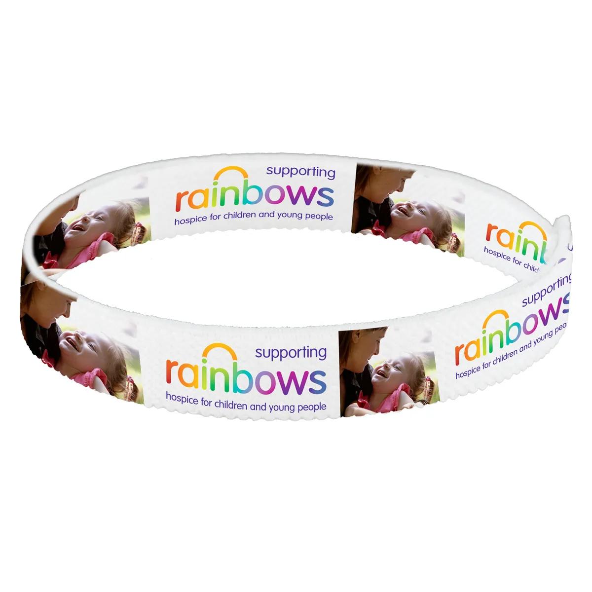 Dye Sublimation Wristband Stretchy Elastic - 3/4 x 8 in - product view 2