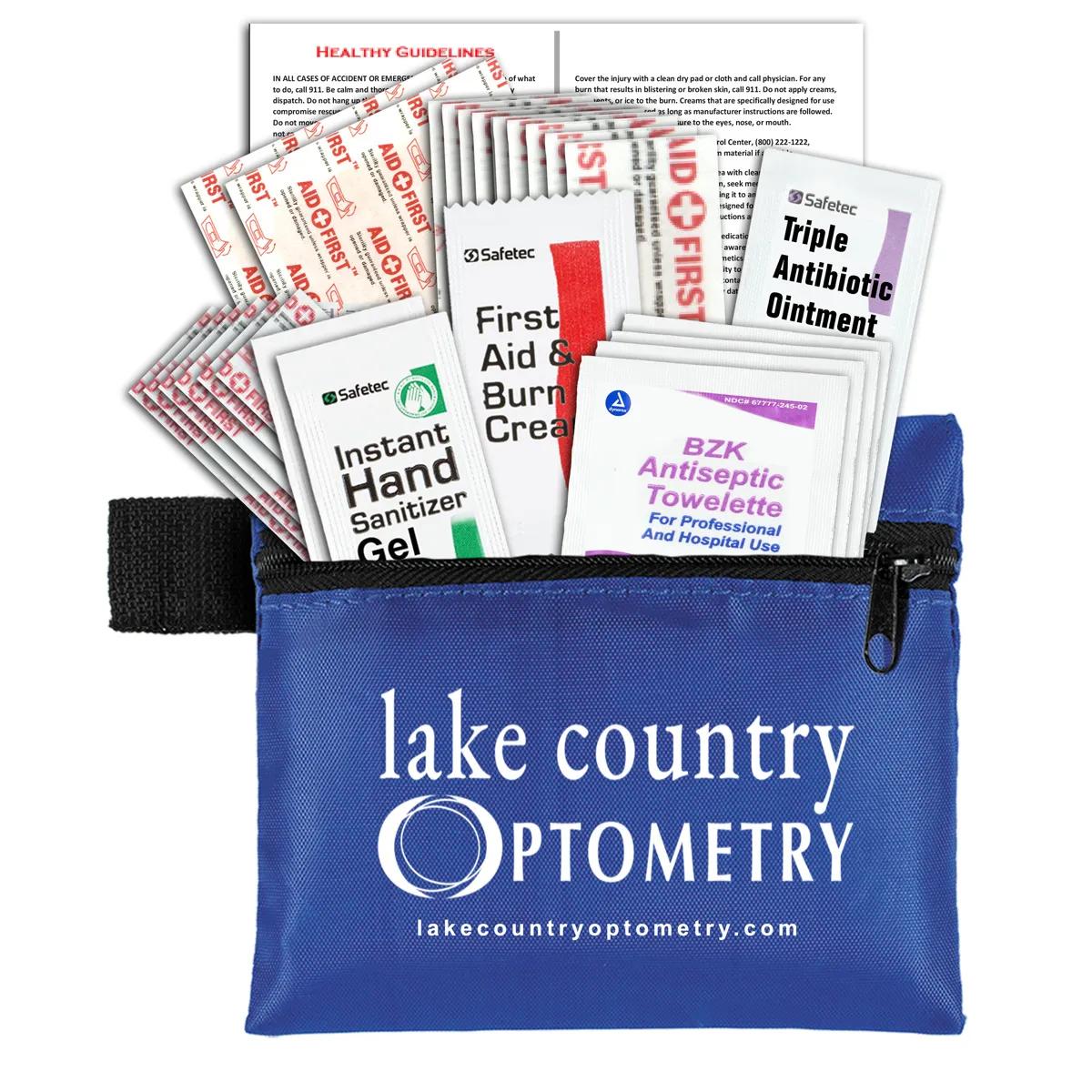 First Aid Kit Zippered Pouch 27 Piece - 5 x 4.25 in - product view 3